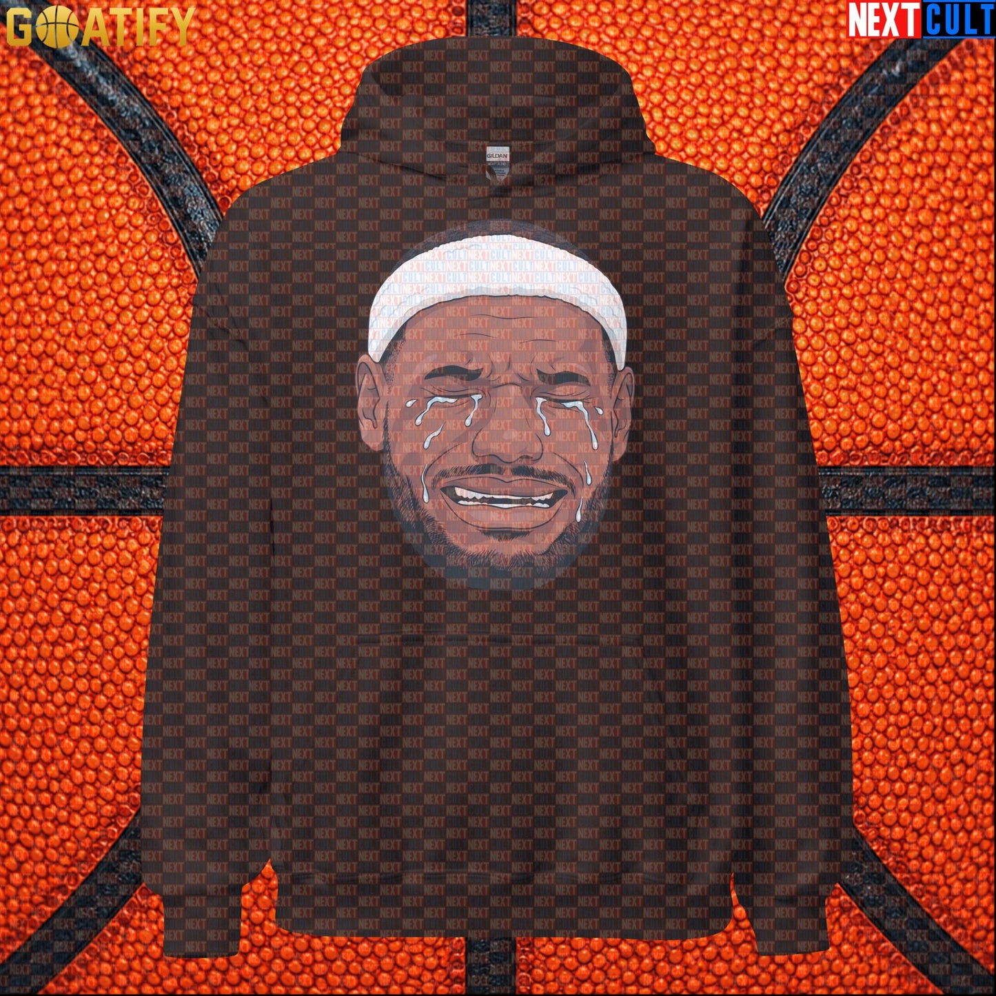 Crying LeBron Meme Hoodie – Funny NBA Basketball Pullover Game Day Gift for Sports Fans |  | ["Basketball", "LeBron James", "NBA"]