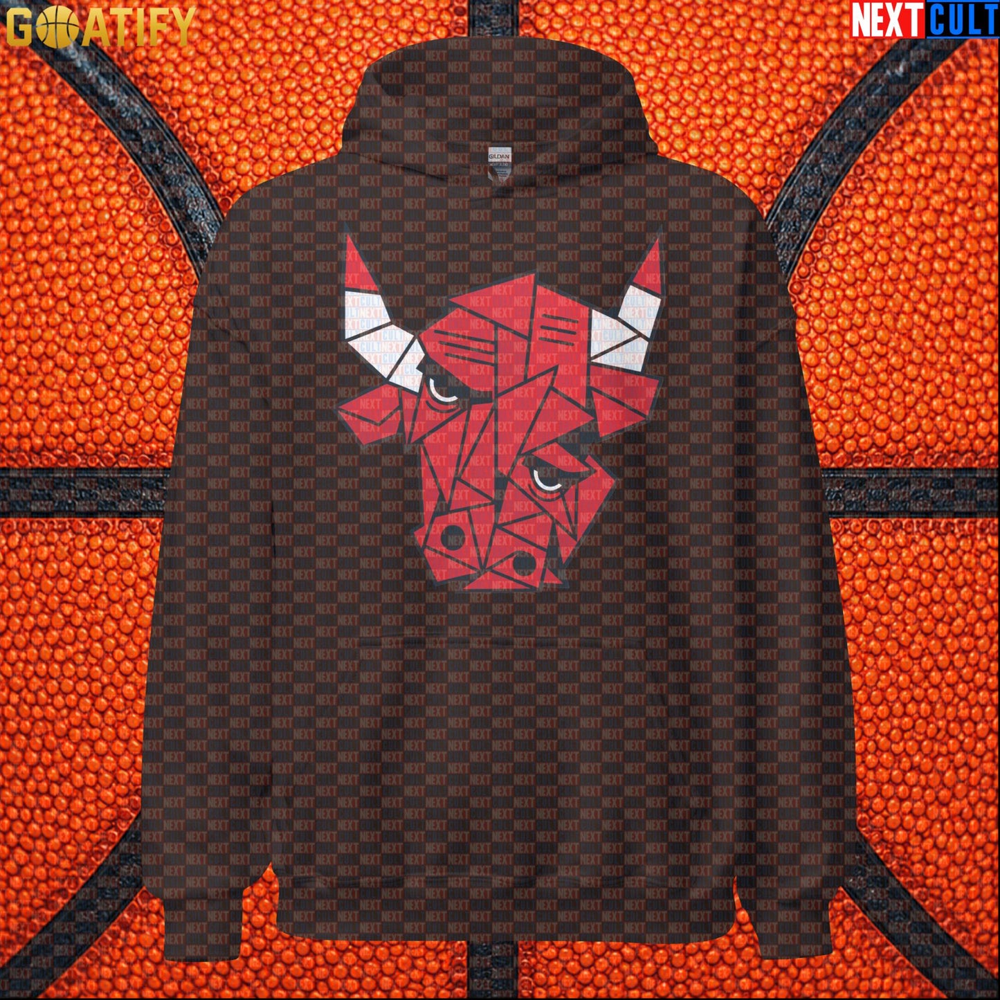 Chicago Bulls Meme Hoodie – Picasso Bulls Cubism Art Pullover for NBA Basketball Fans |  | ["Basketball", "Chicago Bulls", "NBA"]