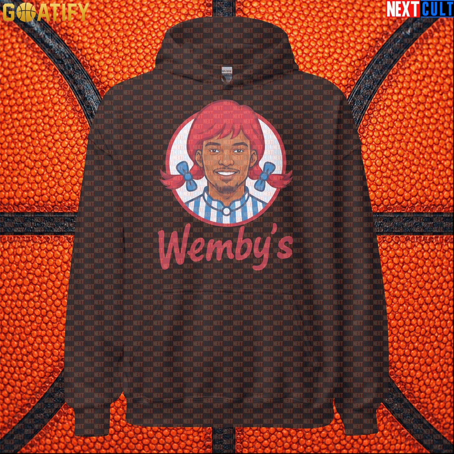 Basketball Hoodie Wemby's Fast Food Meme for Wemby Fans, NBA Games and Novelty Gifts |  | ["Basketball", "France", "NBA", "San Antonio Spurs", "Victor Wembanyama", "Wemby"]