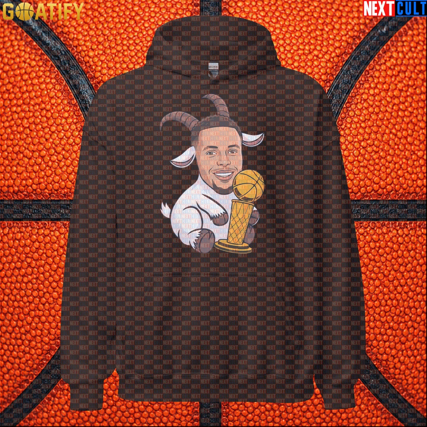 Basketball Hoodie Stephen Curry GOAT Champion Pullover for Warriors Fans & NBA Game Day | Hoodies | ["Basketball", "Golden State Warriors", "NBA", "NCB", "Stephen Curry"]