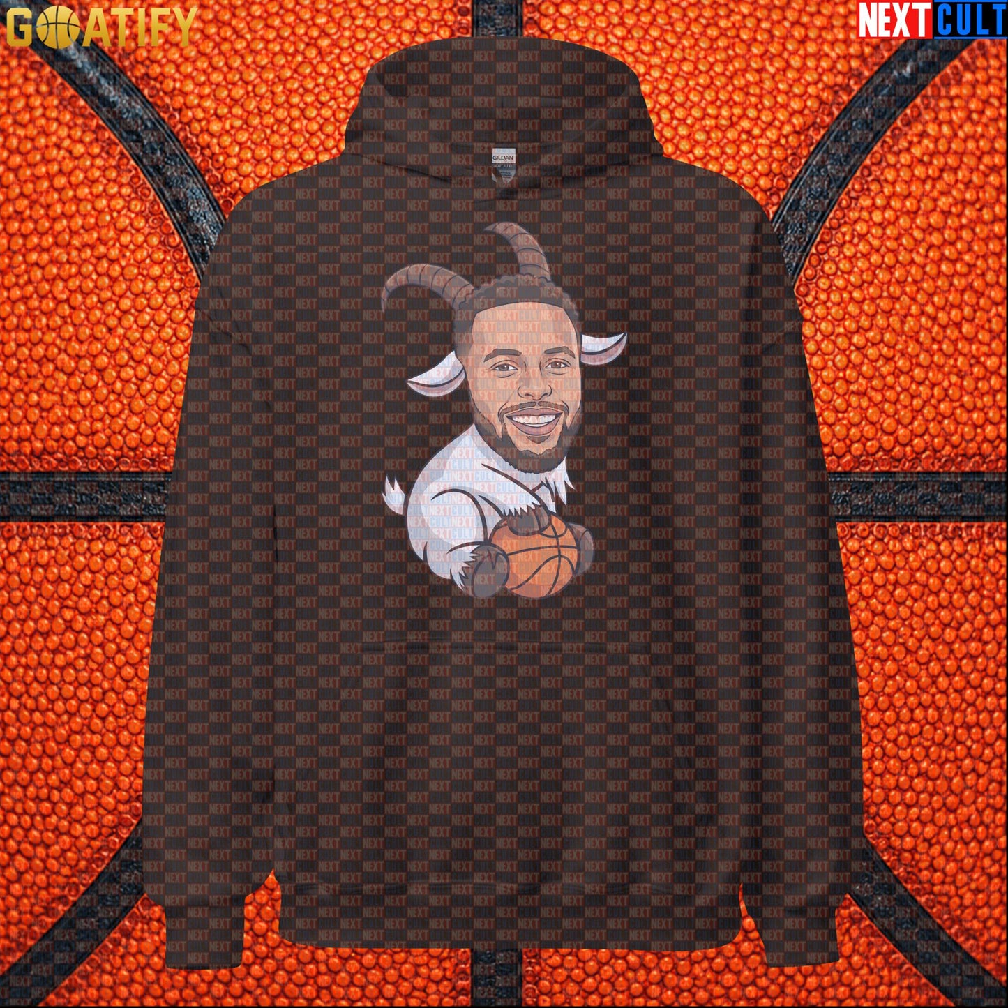 Stephen Curry Hoodie GOAT Basketball Pullover for Warriors Fans, Funny NBA Sports Gift | Hoodies | ["Basketball", "Golden State Warriors", "NBA", "NCB", "Stephen Curry"]