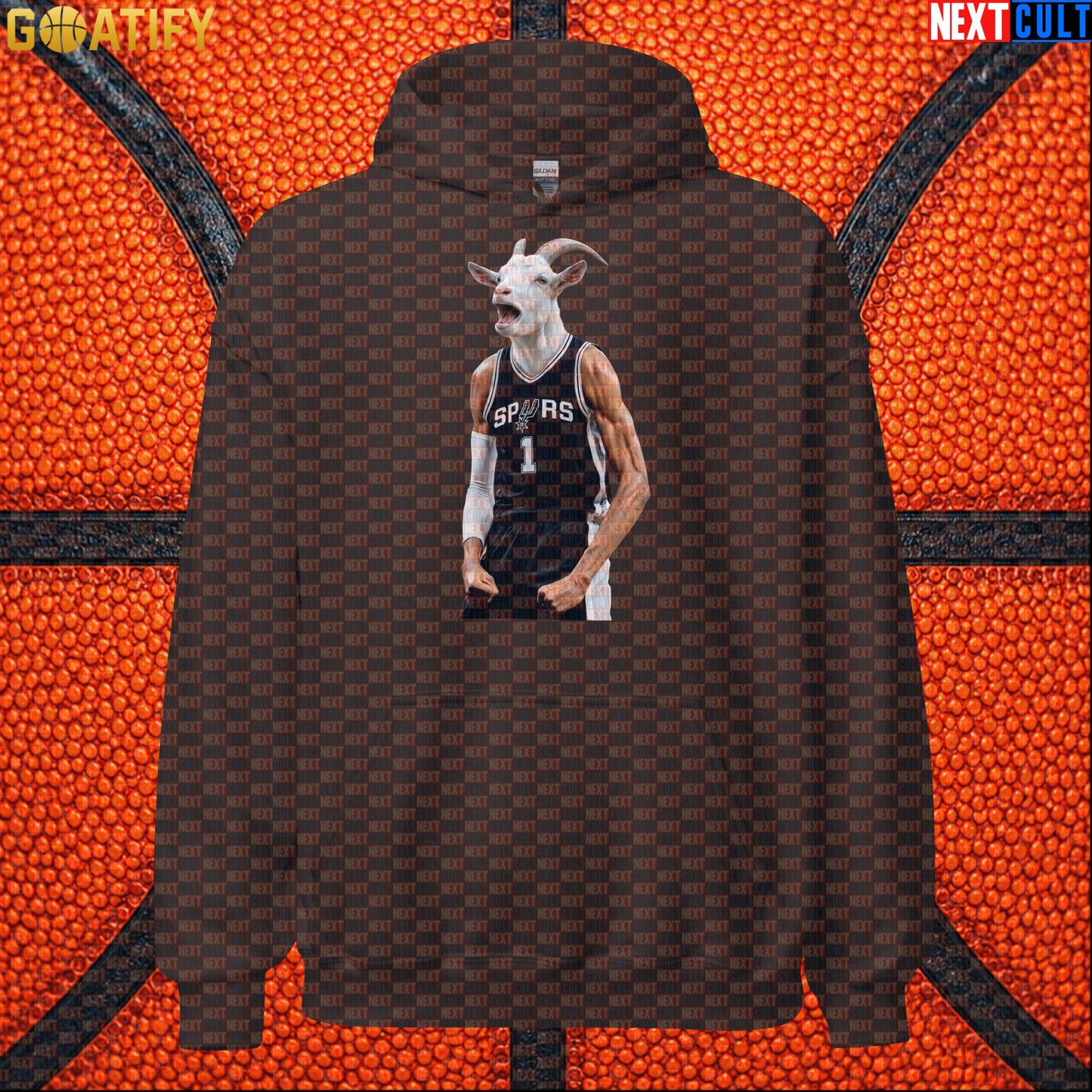 Hoodie Victor Wembanyama GOAT Basketball Pullover for San Antonio Fans Funny NBA Sports Gift | Hoodies | ["Basketball", "France", "NBA", "NCB", "San Antonio Spurs", "Victor Wembanyama", "Wemby"]