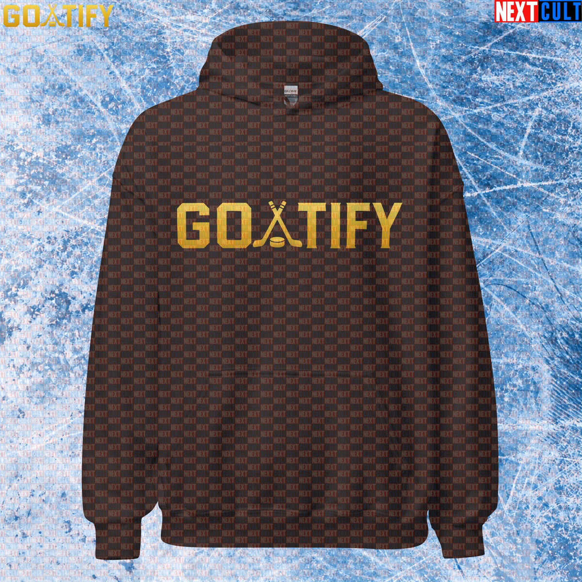 Hockey GOAT Hoodie GOATIFY Gold Logo Pullover for NHL Fans & Ice Hockey Gifts | Hoodies | ["Hockey", "NCB", "NHL"]