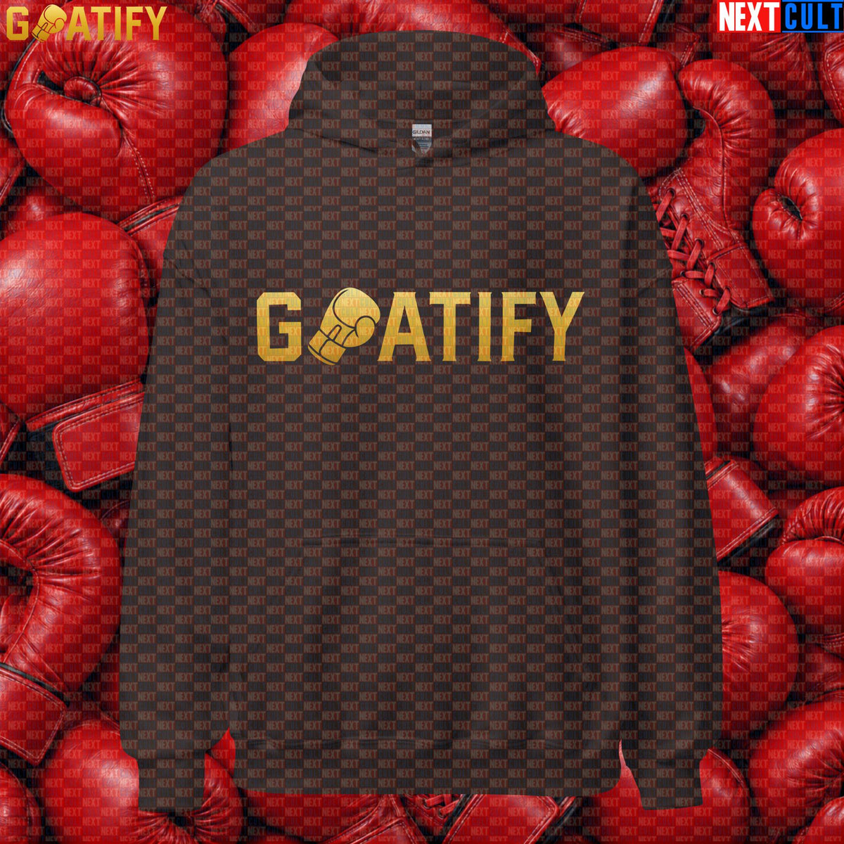 Boxing GOAT Hoodie GOATIFY Gold Fight Pullover for Boxing Fans & Martial Arts Sports Gifts | Hoodies | ["Boxing", "Martial Arts", "NCB"]
