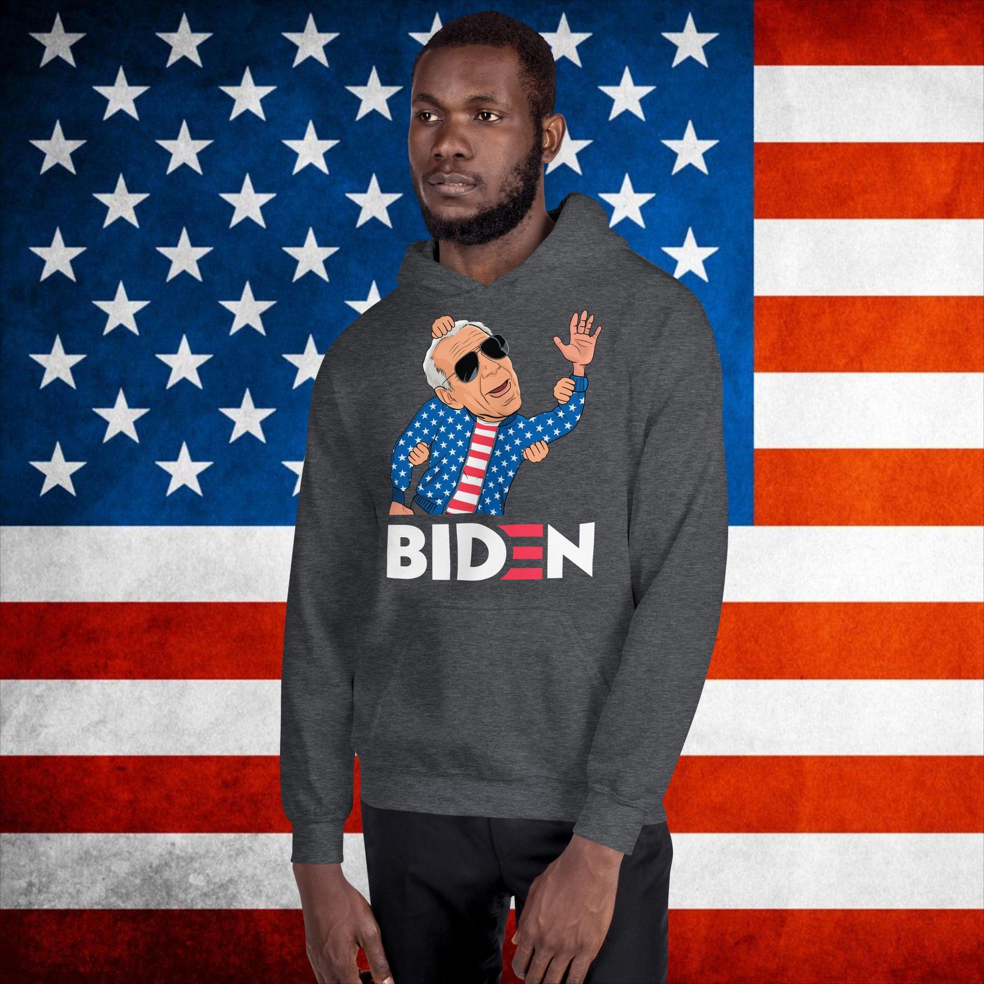 Weekend at Biden's Joe Biden Meme Democrat Republican Trump Gift Biden Gift 90s Vintage Unisex Hoodie Dark Heather Hoodies Democrats Joe Biden Politics Next Cult Brand