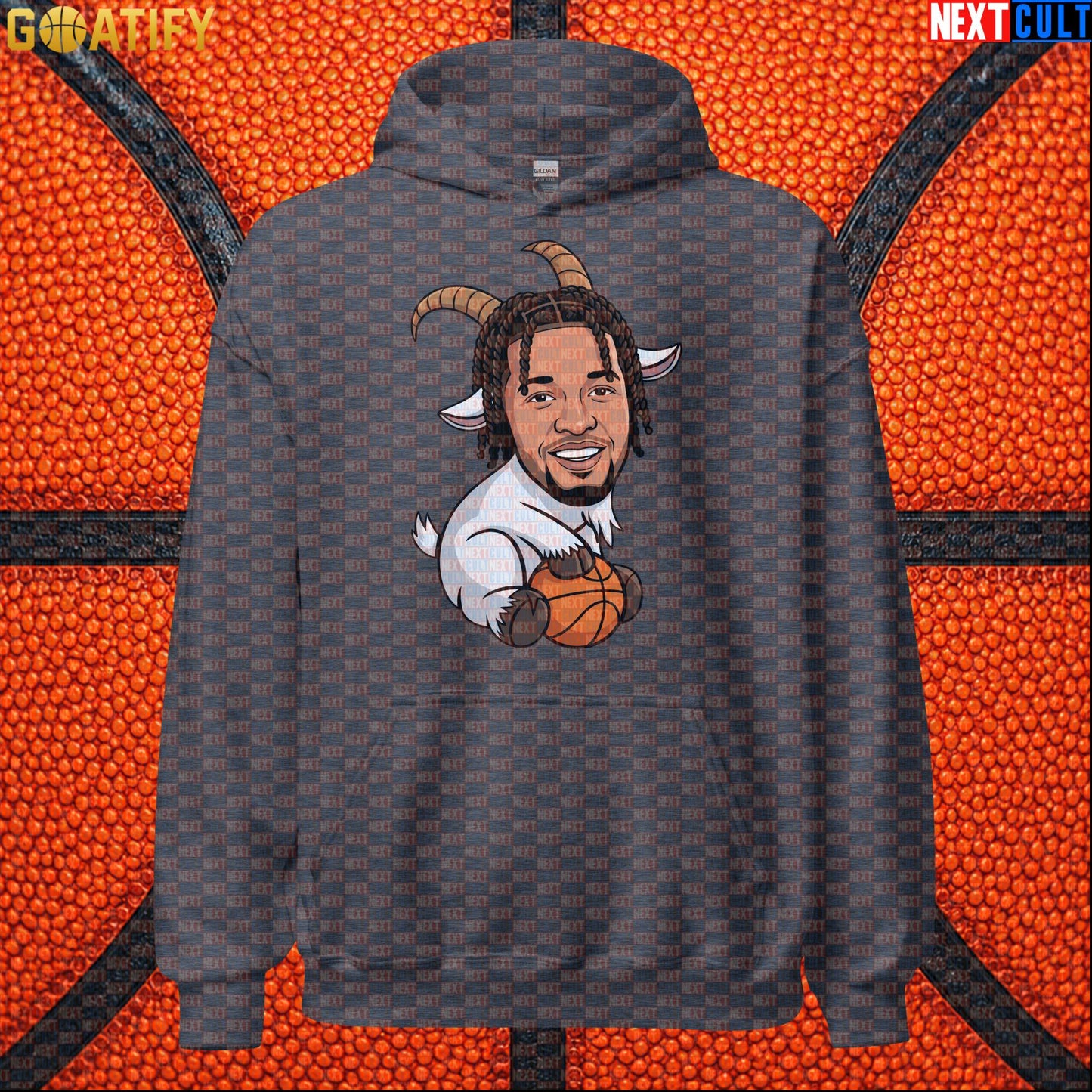 Jalen Brunson Hoodie – Champion GOAT Pullover for Knicks Fans and NYC Basketball Style Dark Heather Next Cult Brand