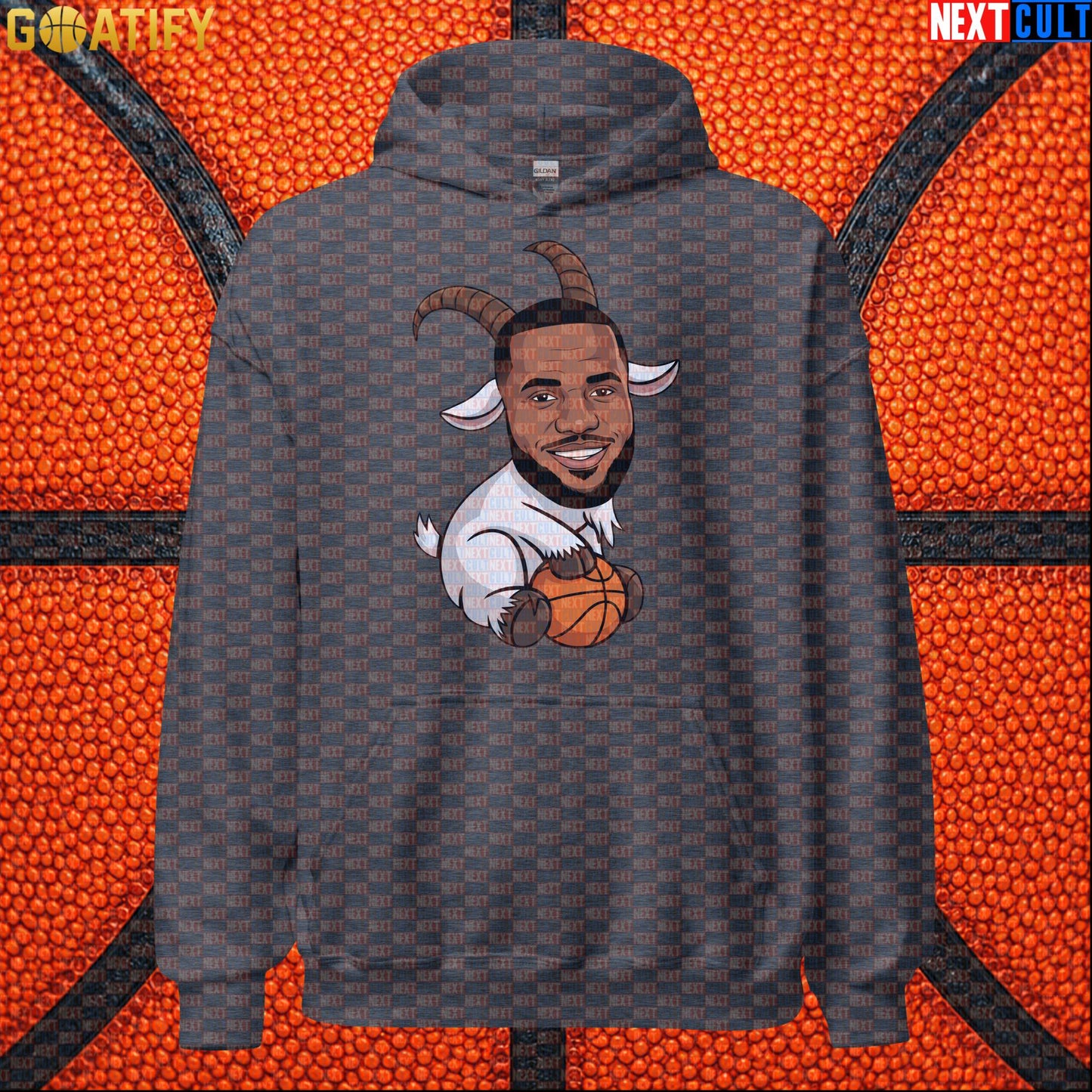 LeBron James Hoodie – LeGOAT Basketball Meme Pullover for NBA Fans and Streetwear |  | ["Basketball", "Cleveland Cavaliers", "LeBron James", "Los Angeles Lakers", "Miami Heat", "NBA"]