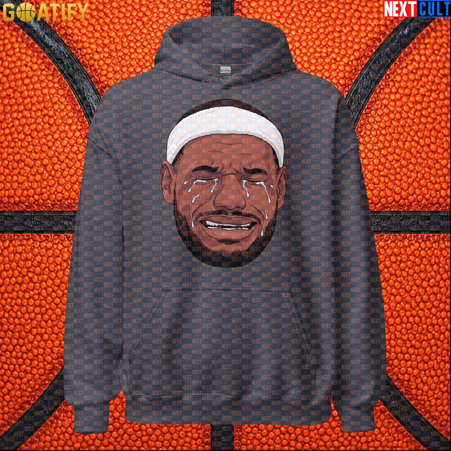 Crying LeBron Meme Hoodie – Funny NBA Basketball Pullover Game Day Gift for Sports Fans |  | ["Basketball", "LeBron James", "NBA"]