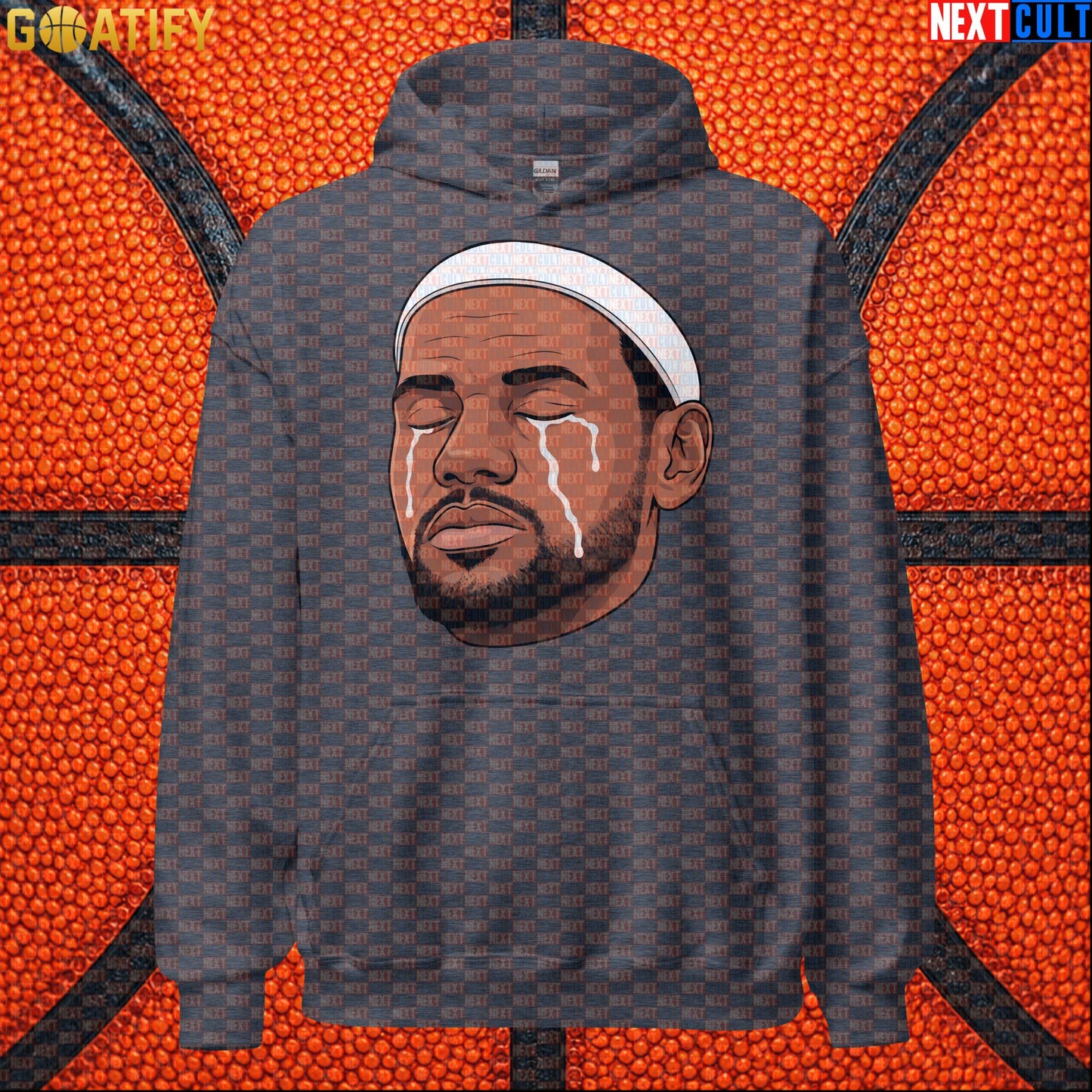 Crying LeBron Meme Hoodie – Emotional NBA Basketball Pullover Game Day Gift for Sports Fans |  | ["Basketball", "LeBron James", "NBA"]