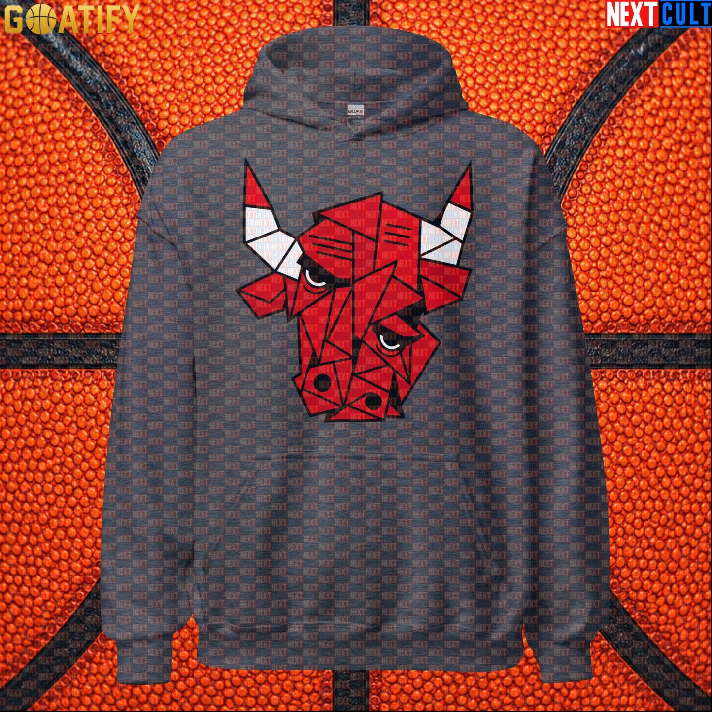 Chicago Bulls Meme Hoodie – Picasso Bulls Cubism Art Pullover for NBA Basketball Fans |  | ["Basketball", "Chicago Bulls", "NBA"]