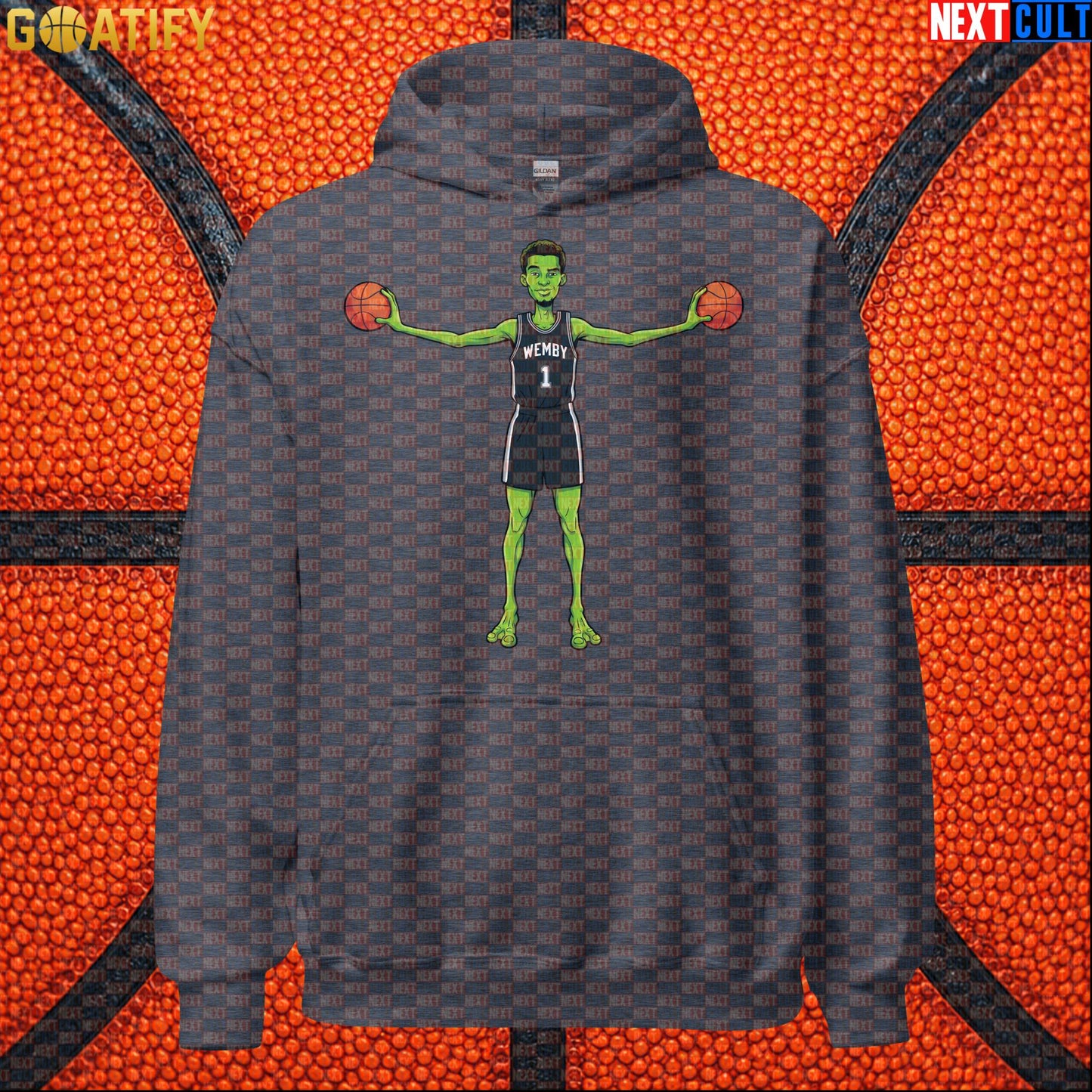 Basketball Hoodie Alien Wemby Sci-Fi Graphic for Spurs Fans, Game Day and Streetwear |  | ["Basketball", "France", "NBA", "San Antonio Spurs", "Victor Wembanyama", "Wemby"]