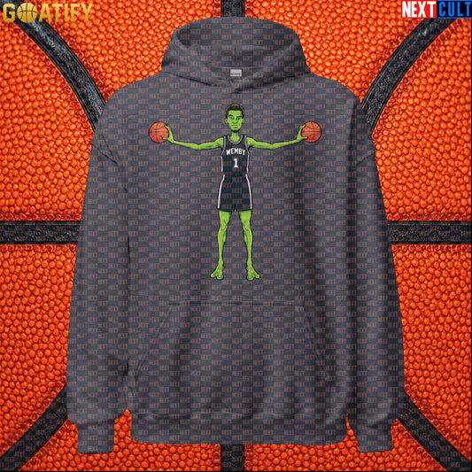 Basketball Hoodie Alien Wemby Sci-Fi Graphic for Spurs Fans, Game Day and Streetwear |  | ["Basketball", "France", "NBA", "San Antonio Spurs", "Victor Wembanyama", "Wemby"]