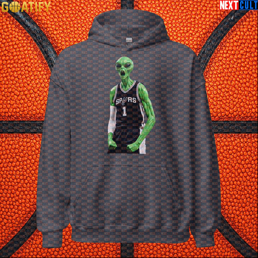 Basketball Hoodie Screaming Alien Wemby Graphic for Victor Wembanyama and Spurs Fans |  | ["Basketball", "France", "NBA", "San Antonio Spurs", "Victor Wembanyama", "Wemby"]