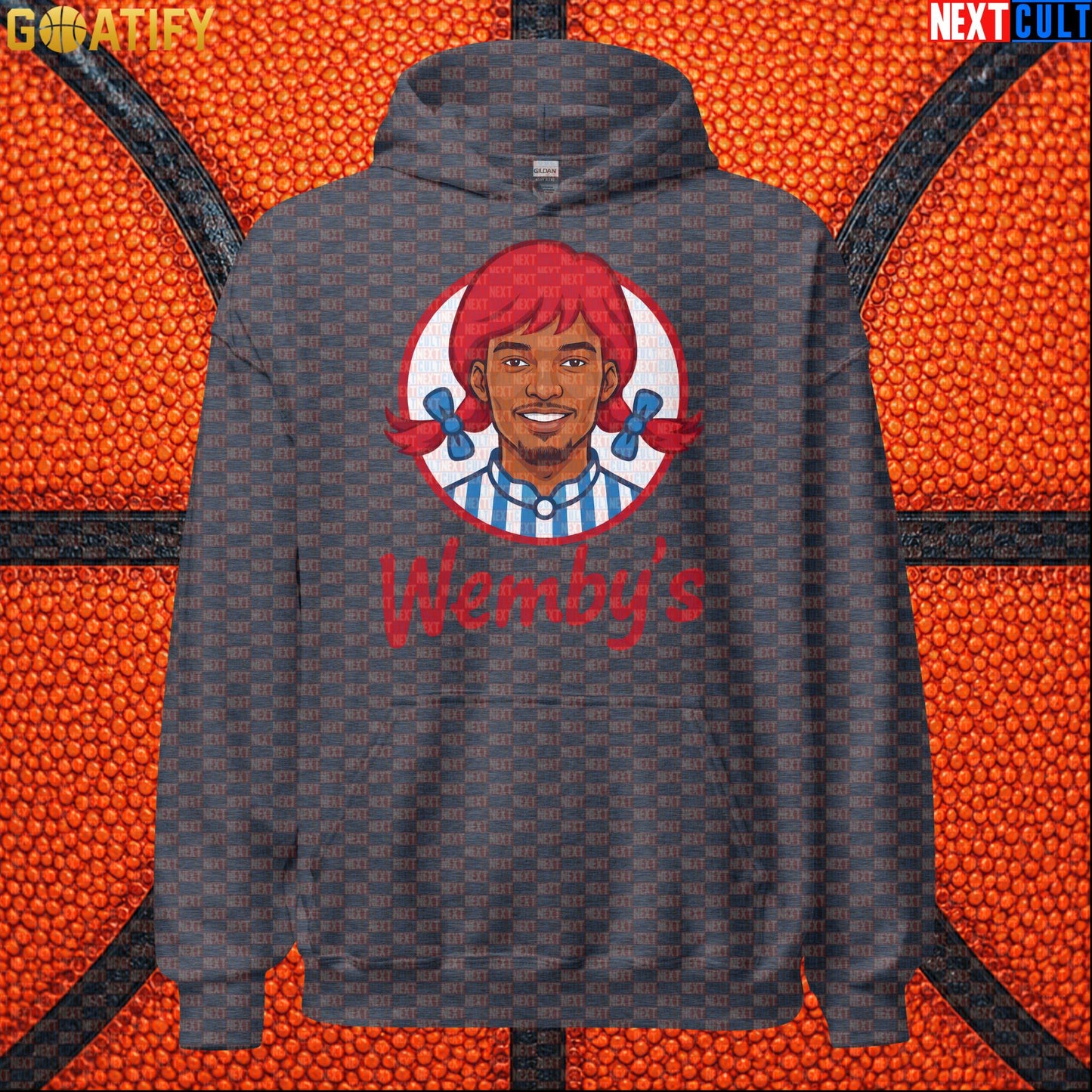 Basketball Hoodie Wemby's Fast Food Meme for Wemby Fans, NBA Games and Novelty Gifts |  | ["Basketball", "France", "NBA", "San Antonio Spurs", "Victor Wembanyama", "Wemby"]