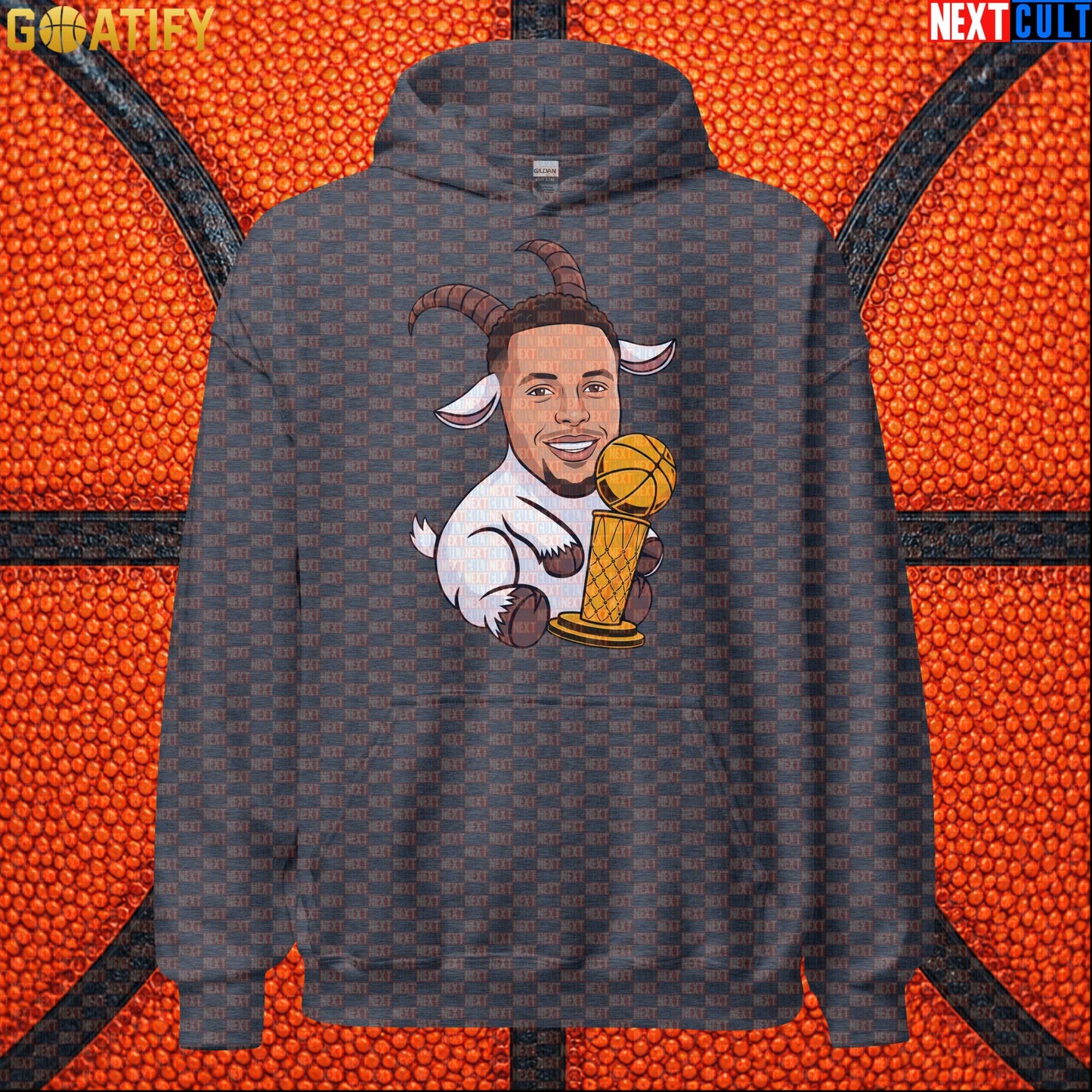 Basketball Hoodie Stephen Curry GOAT Champion Pullover for Warriors Fans & NBA Game Day | Hoodies | ["Basketball", "Golden State Warriors", "NBA", "NCB", "Stephen Curry"]