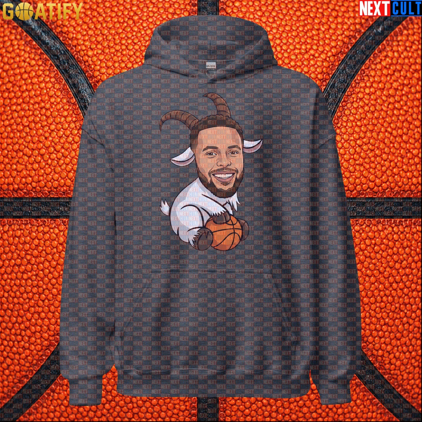 Stephen Curry Hoodie GOAT Basketball Pullover for Warriors Fans, Funny NBA Sports Gift | Hoodies | ["Basketball", "Golden State Warriors", "NBA", "NCB", "Stephen Curry"]