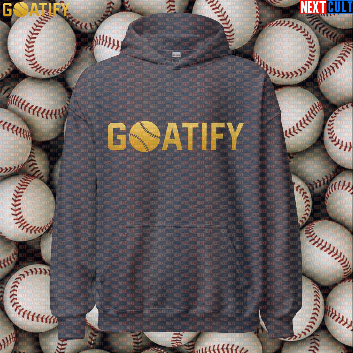 Hoodie GOATIFY Baseball GOAT Pullover for MLB Fans Greatest of All Time Sports Gift | Hoodies | ["Baseball", "MLB", "NCB"]