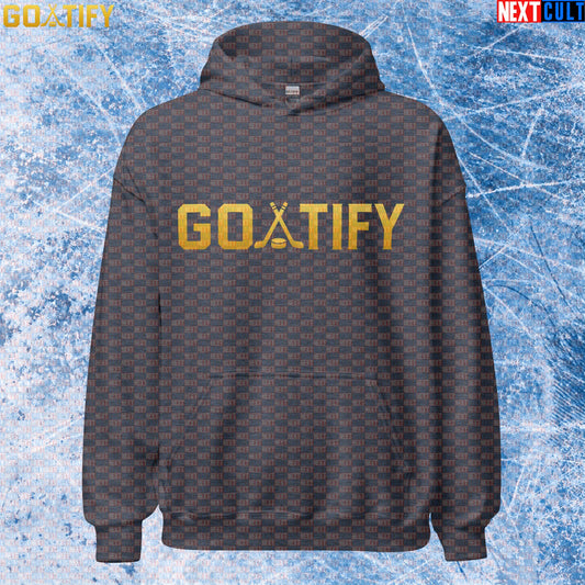 Hockey GOAT Hoodie GOATIFY Gold Logo Pullover for NHL Fans & Ice Hockey Gifts | Hoodies | ["Hockey", "NCB", "NHL"]