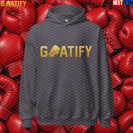 Boxing GOAT Hoodie GOATIFY Gold Fight Pullover for Boxing Fans & Martial Arts Sports Gifts | Hoodies | ["Boxing", "Martial Arts", "NCB"]