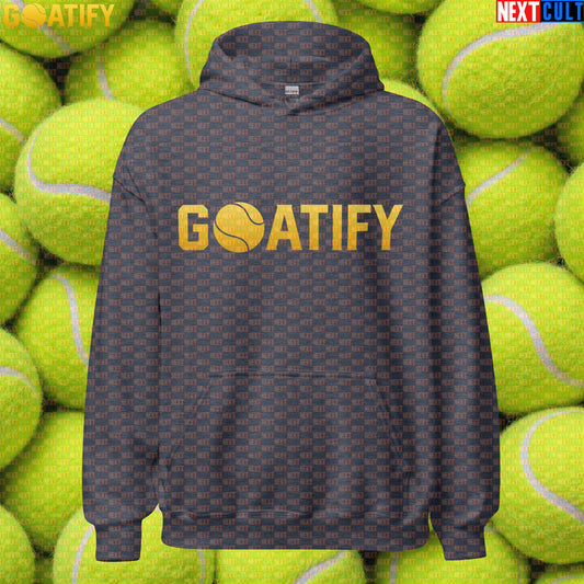 Tennis GOAT Hoodie Golden Ball Pullover for Tennis & Padel Fans, Players & Gifts | GOATIFY | Hoodies | ["NCB", "Padel", "Tennis"]