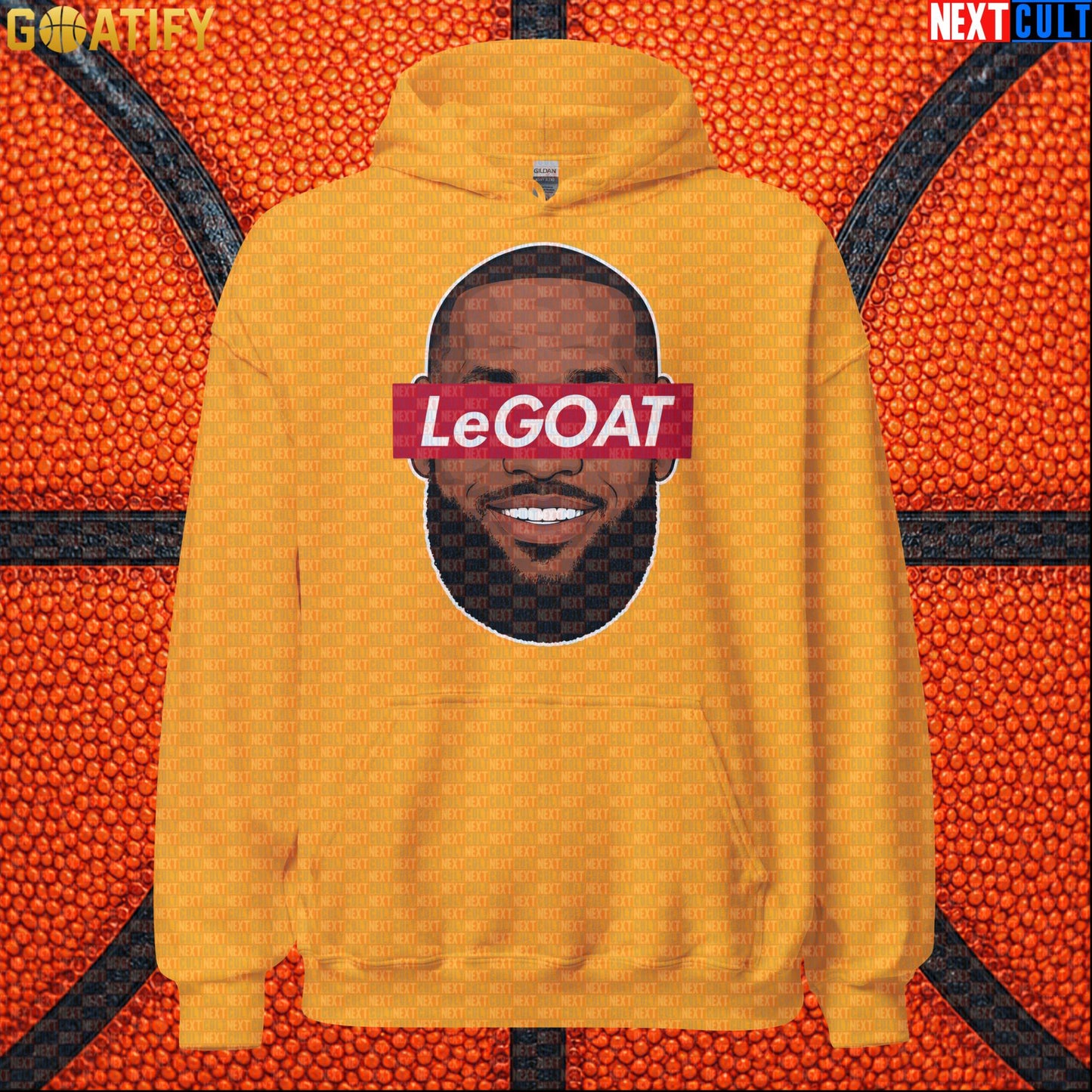 LeBron James Hoodie – LeGOAT Streetwear Pullover Gift for Basketball Fans and NBA Game Days |  | ["Basketball", "Cleveland Cavaliers", "LeBron James", "Los Angeles Lakers", "Miami Heat", "NBA"]