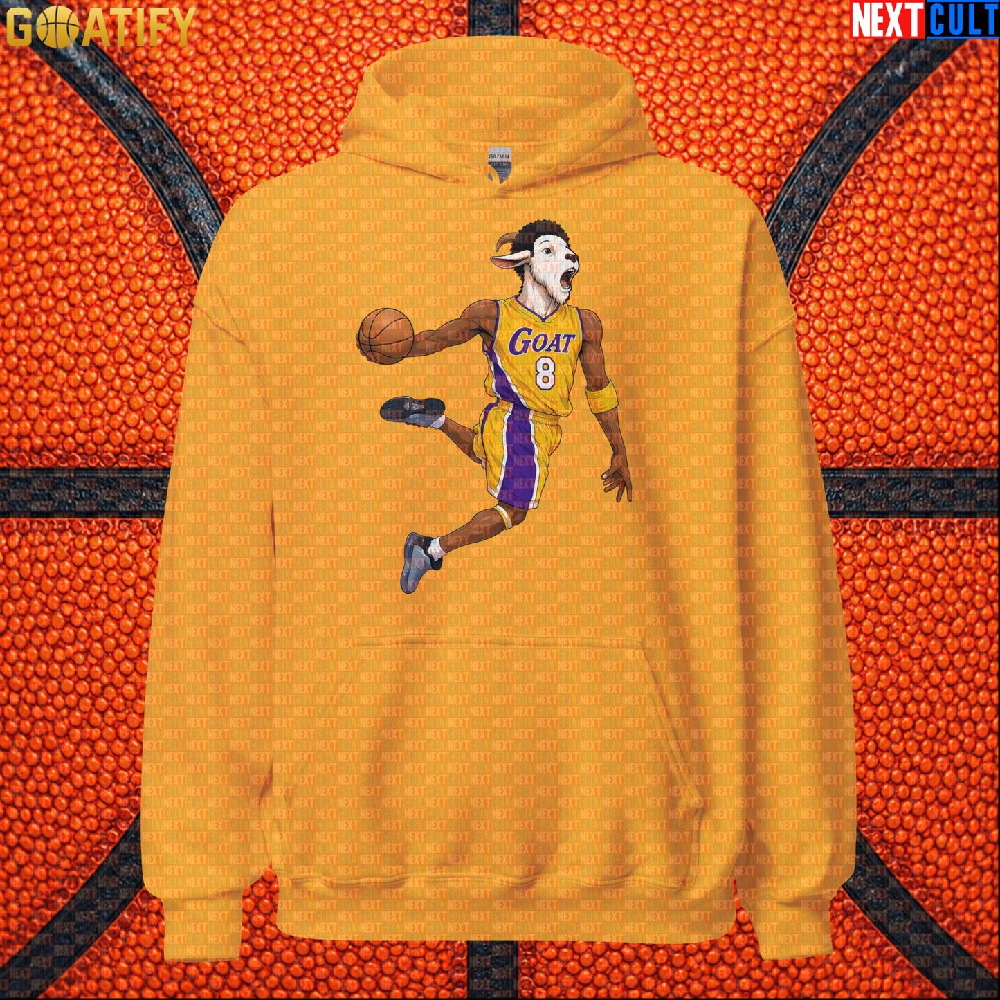 Kobe Bryant Hoodie – Young Kobe No. 8 Dunking GOAT Pullover for Lakers Basketball Fans |  | ["Basketball", "Kobe Bryant", "Los Angeles Lakers", "NBA"]