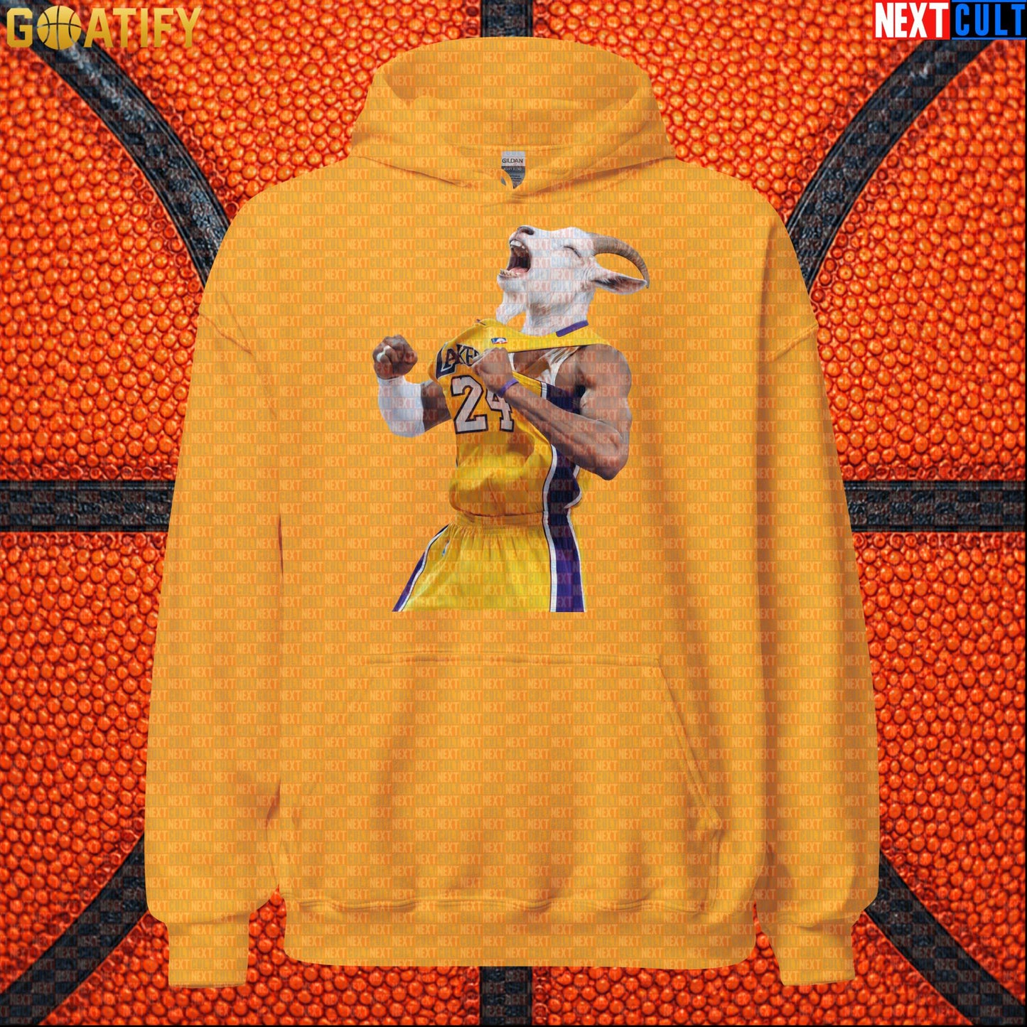 Kobe Bryant Hoodie – GOAT Celebration Pullover for Los Angeles Lakers NBA Basketball Fans |  | ["Basketball", "Kobe Bryant", "Los Angeles Lakers", "NBA"]