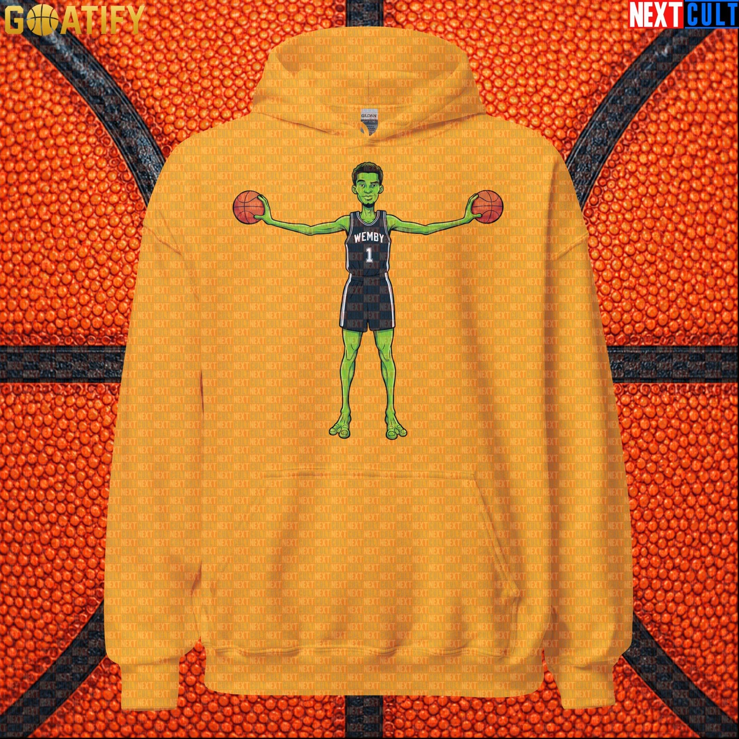 Basketball Hoodie Alien Wemby Sci-Fi Graphic for Spurs Fans, Game Day and Streetwear |  | ["Basketball", "France", "NBA", "San Antonio Spurs", "Victor Wembanyama", "Wemby"]