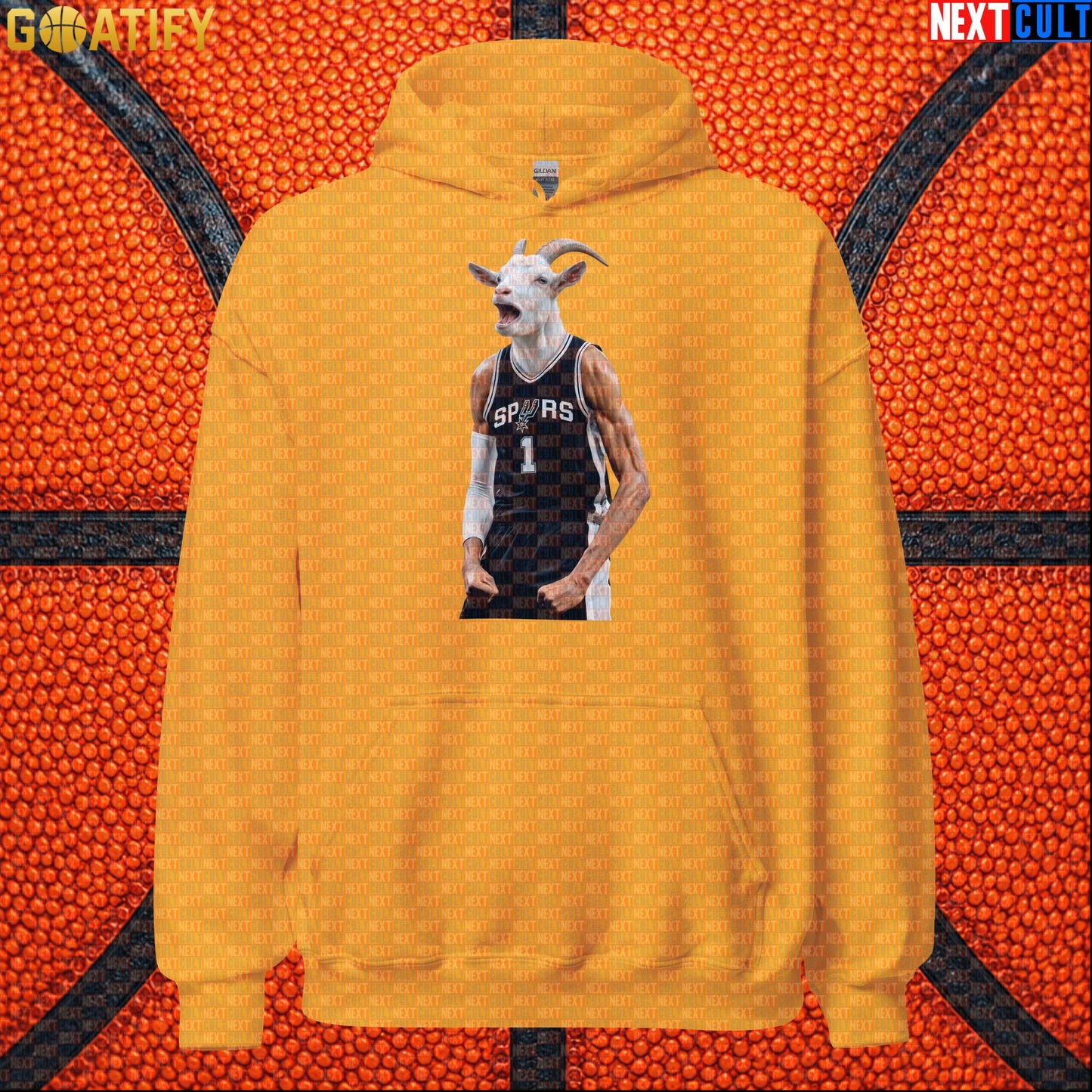 Hoodie Victor Wembanyama GOAT Basketball Pullover for San Antonio Fans Funny NBA Sports Gift | Hoodies | ["Basketball", "France", "NBA", "NCB", "San Antonio Spurs", "Victor Wembanyama", "Wemby"]