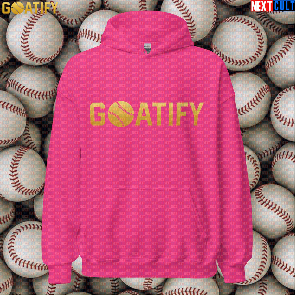 Hoodie GOATIFY Baseball GOAT Pullover for MLB Fans Greatest of All Time Sports Gift | Hoodies | ["Baseball", "MLB", "NCB"]