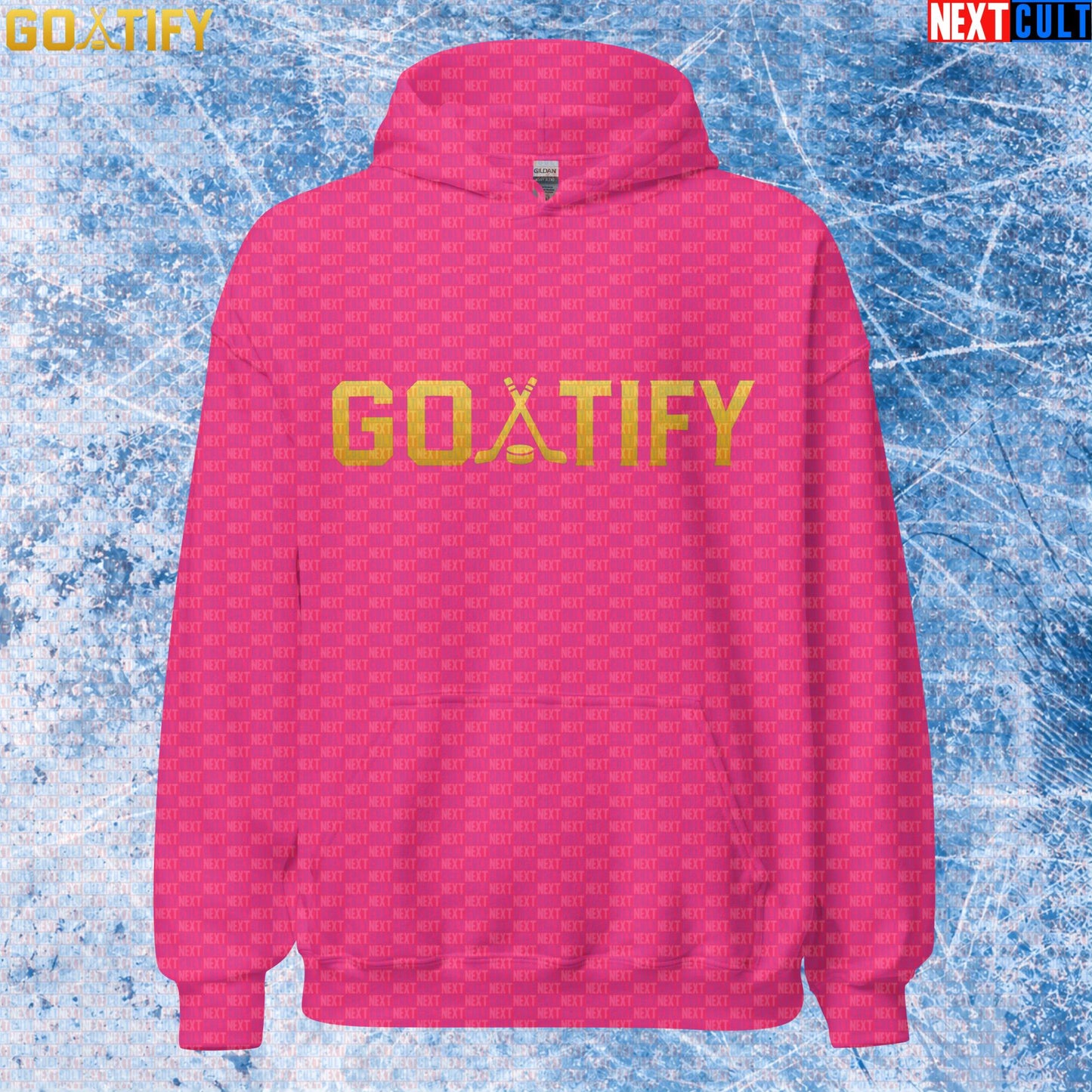 Hockey GOAT Hoodie GOATIFY Gold Logo Pullover for NHL Fans & Ice Hockey Gifts | Hoodies | ["Hockey", "NCB", "NHL"]