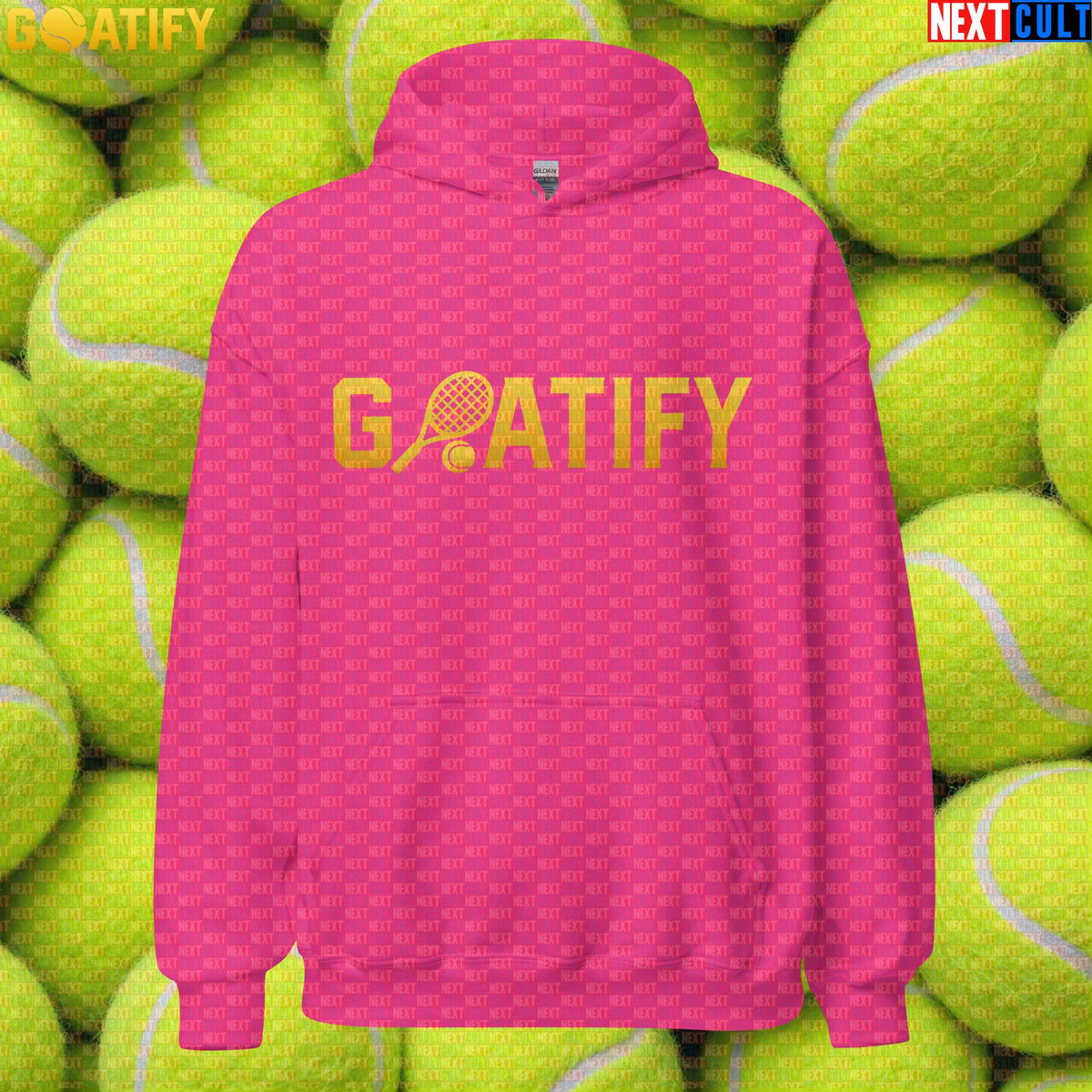 Tennis GOAT Hoodie Golden Racket & Ball Pullover for Players, Fans & Gifts | GOATIFY | Hoodies | ["NCB", "Tennis"]