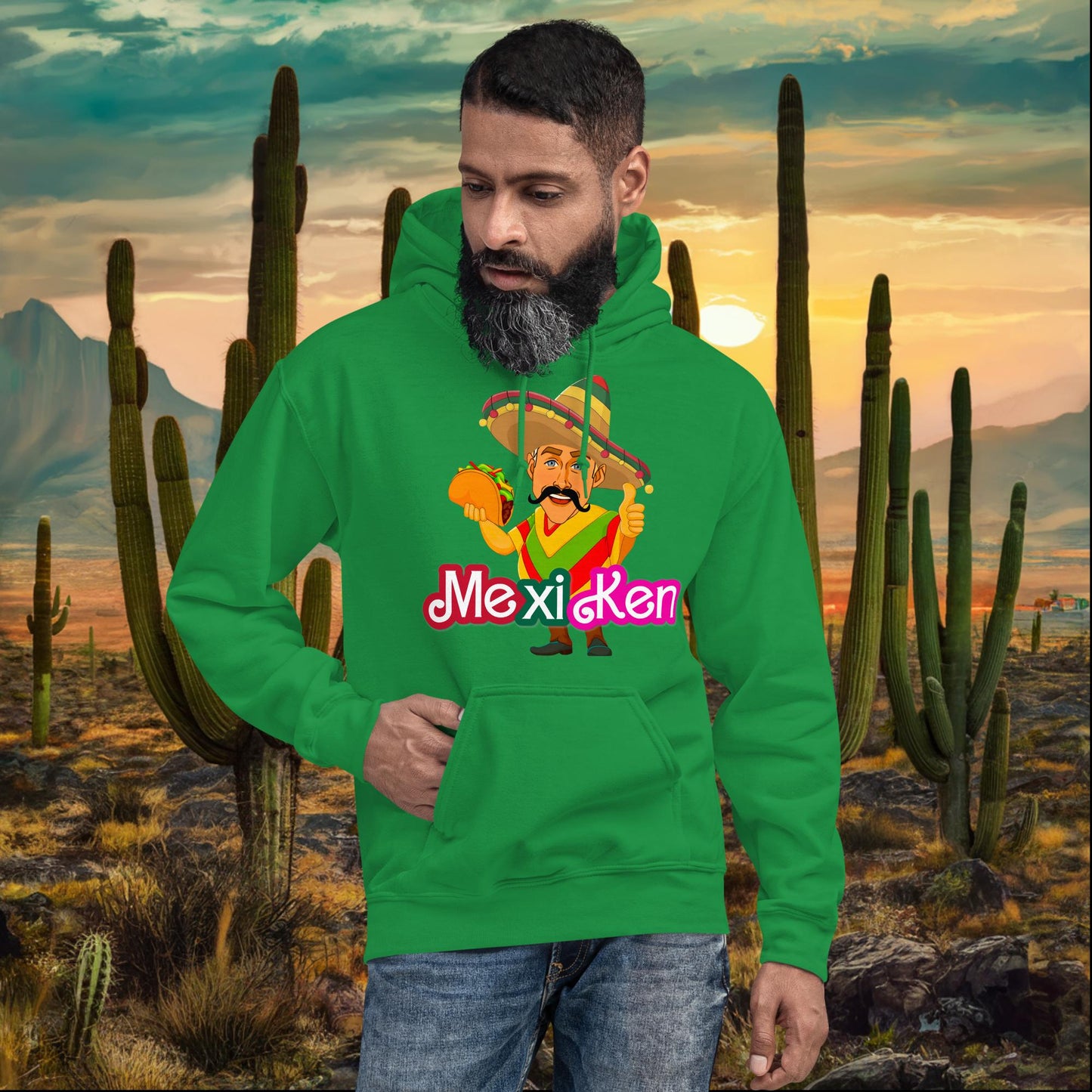 MexiKen Ken Barbie Movie Ryan Gosling Mexican Unisex Hoodie Next Cult Brand