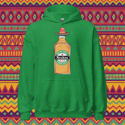 Mexiken Mexican Tequila Funny Heineken Beer Parody Unisex Hoodie