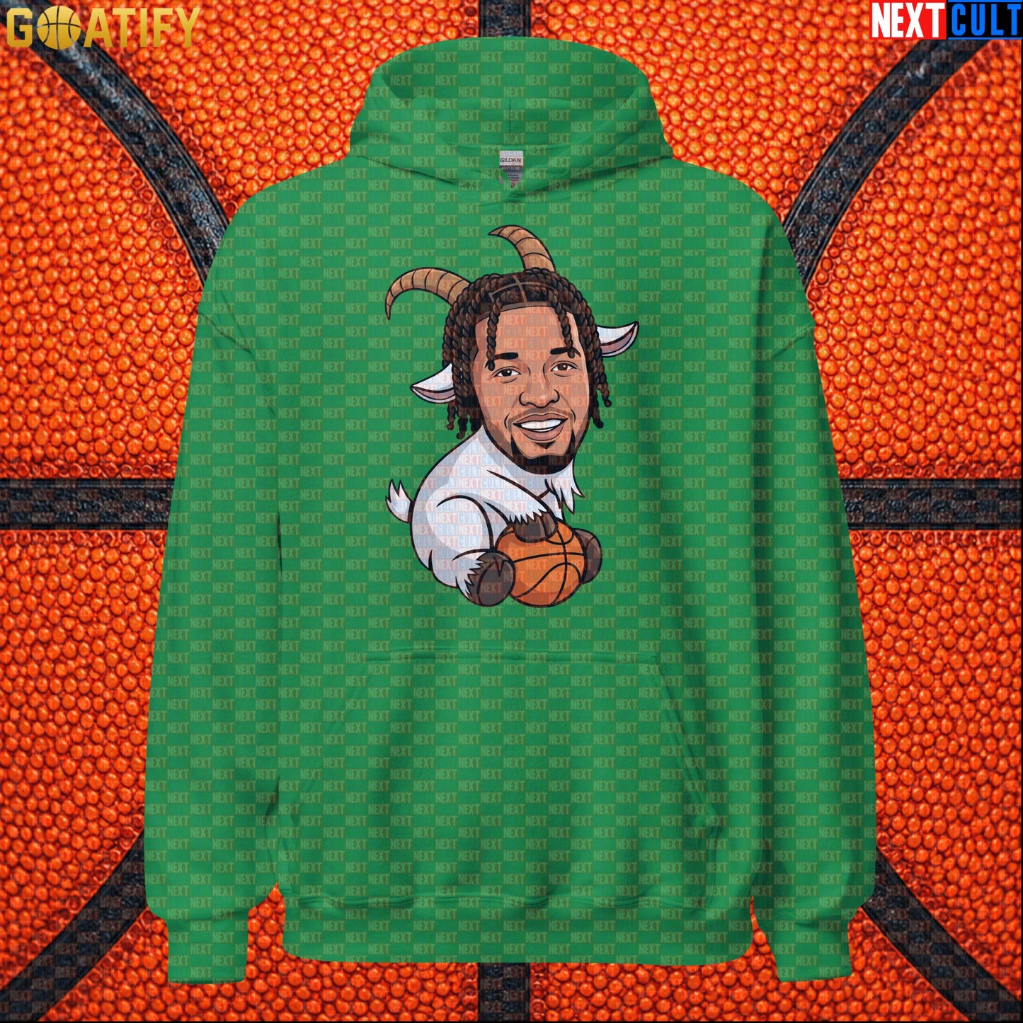 Jalen Brunson Hoodie – Champion GOAT Pullover for Knicks Fans and NYC Basketball Style Irish Green Next Cult Brand