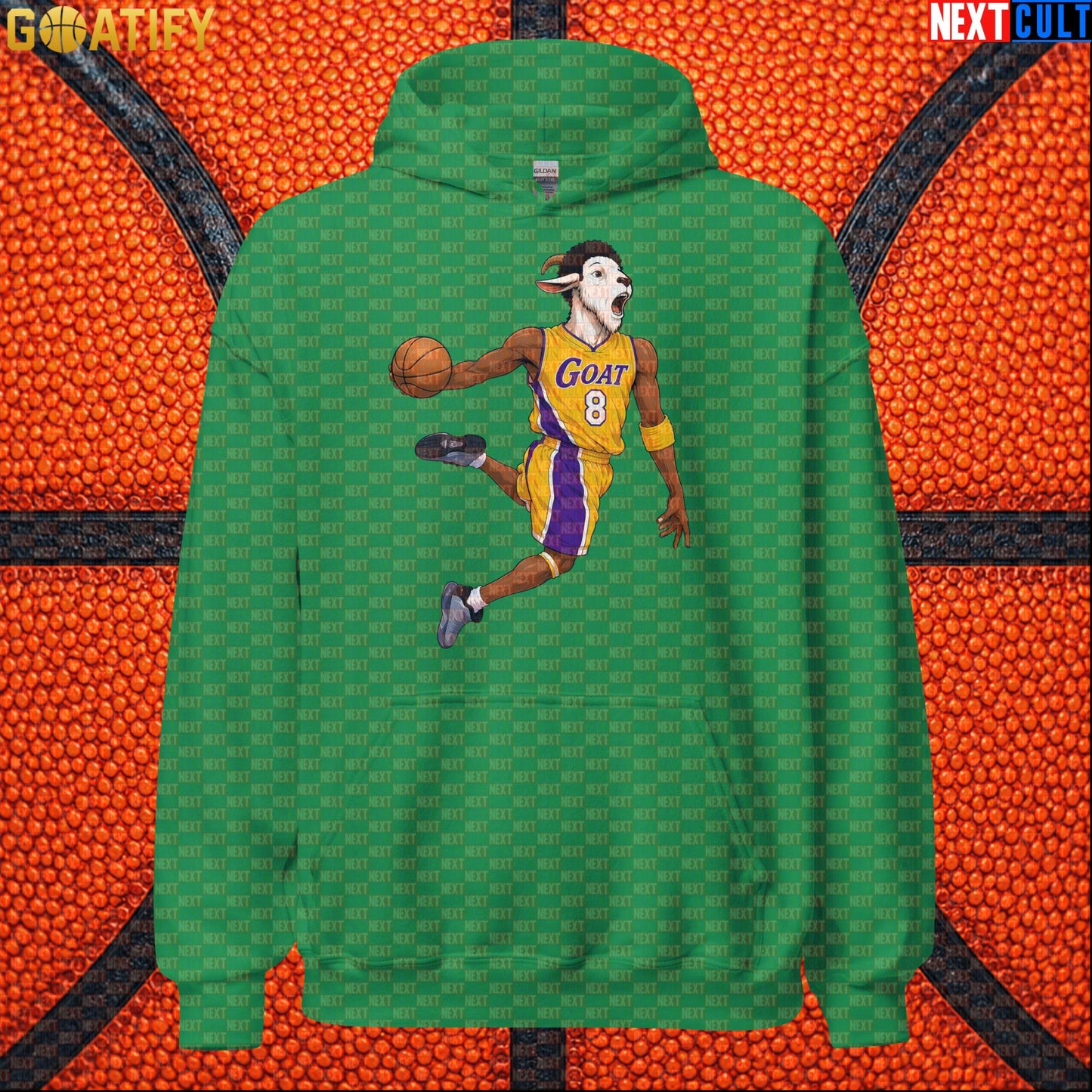 Kobe Bryant Hoodie – Young Kobe No. 8 Dunking GOAT Pullover for Lakers Basketball Fans |  | ["Basketball", "Kobe Bryant", "Los Angeles Lakers", "NBA"]