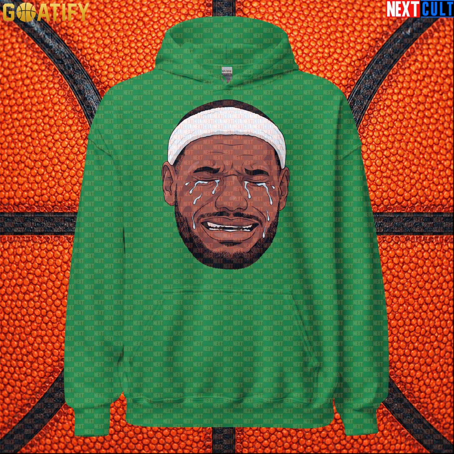 Crying LeBron Meme Hoodie – Funny NBA Basketball Pullover Game Day Gift for Sports Fans |  | ["Basketball", "LeBron James", "NBA"]