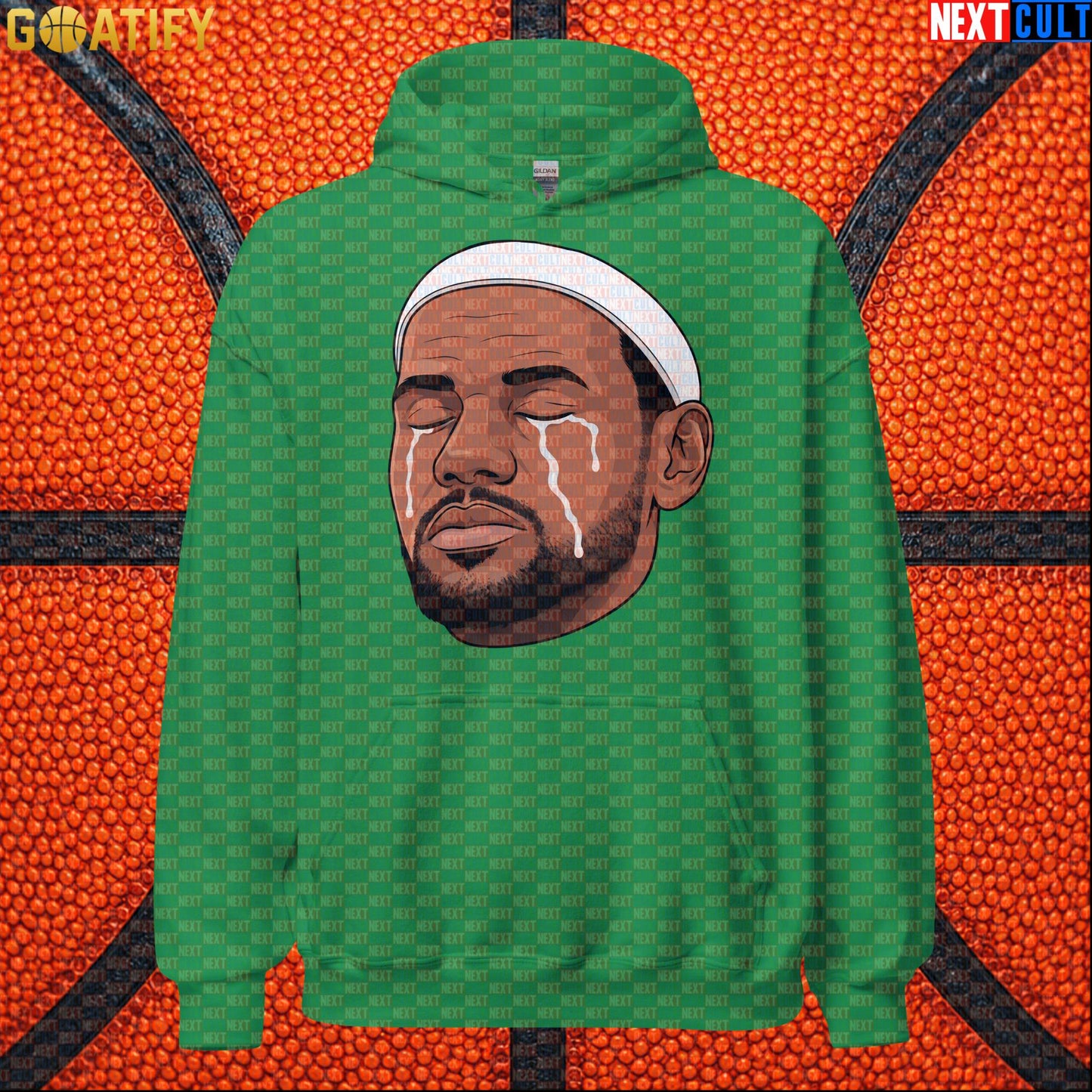Crying LeBron Meme Hoodie – Emotional NBA Basketball Pullover Game Day Gift for Sports Fans |  | ["Basketball", "LeBron James", "NBA"]