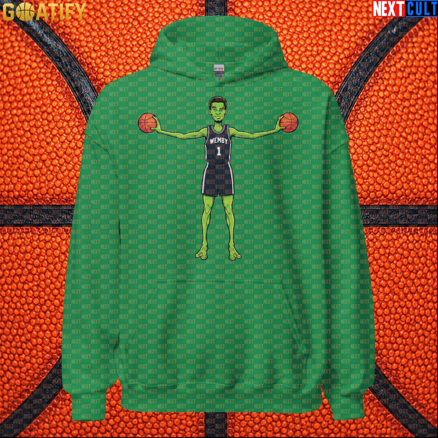 Basketball Hoodie Alien Wemby Sci-Fi Graphic for Spurs Fans, Game Day and Streetwear |  | ["Basketball", "France", "NBA", "San Antonio Spurs", "Victor Wembanyama", "Wemby"]
