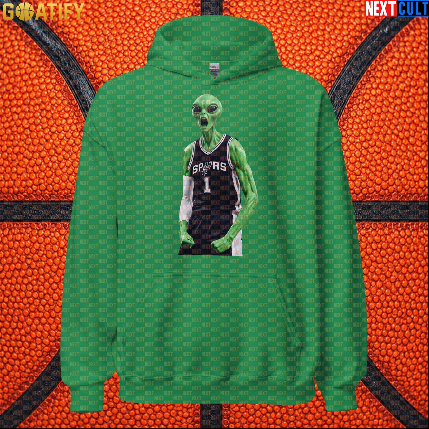 Basketball Hoodie Screaming Alien Wemby Graphic for Victor Wembanyama and Spurs Fans |  | ["Basketball", "France", "NBA", "San Antonio Spurs", "Victor Wembanyama", "Wemby"]