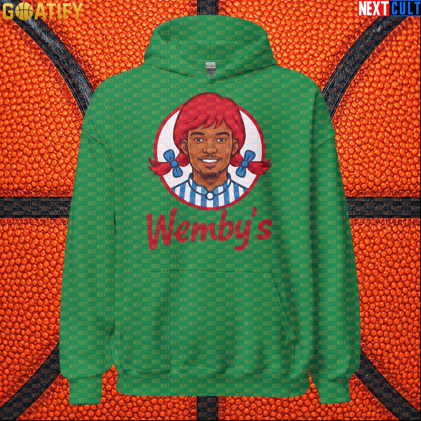 Basketball Hoodie Wemby's Fast Food Meme for Wemby Fans, NBA Games and Novelty Gifts |  | ["Basketball", "France", "NBA", "San Antonio Spurs", "Victor Wembanyama", "Wemby"]