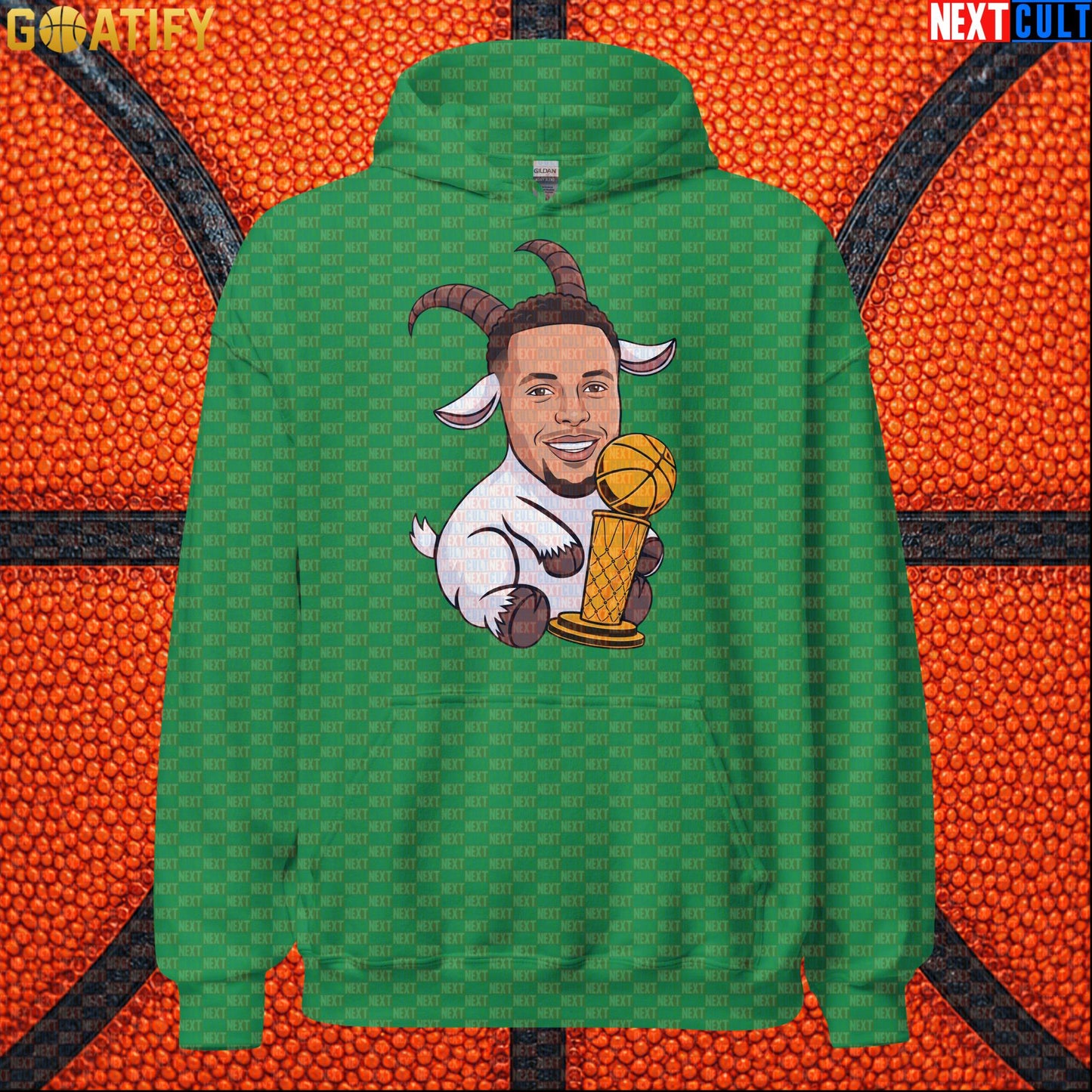 Basketball Hoodie Stephen Curry GOAT Champion Pullover for Warriors Fans & NBA Game Day | Hoodies | ["Basketball", "Golden State Warriors", "NBA", "NCB", "Stephen Curry"]