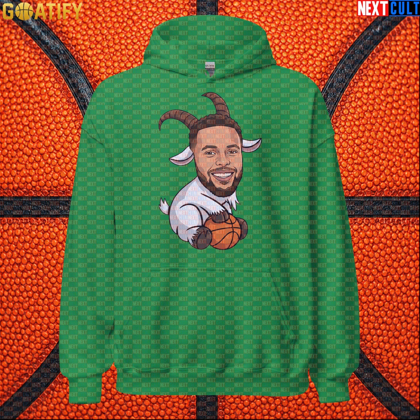 Stephen Curry Hoodie GOAT Basketball Pullover for Warriors Fans, Funny NBA Sports Gift | Hoodies | ["Basketball", "Golden State Warriors", "NBA", "NCB", "Stephen Curry"]