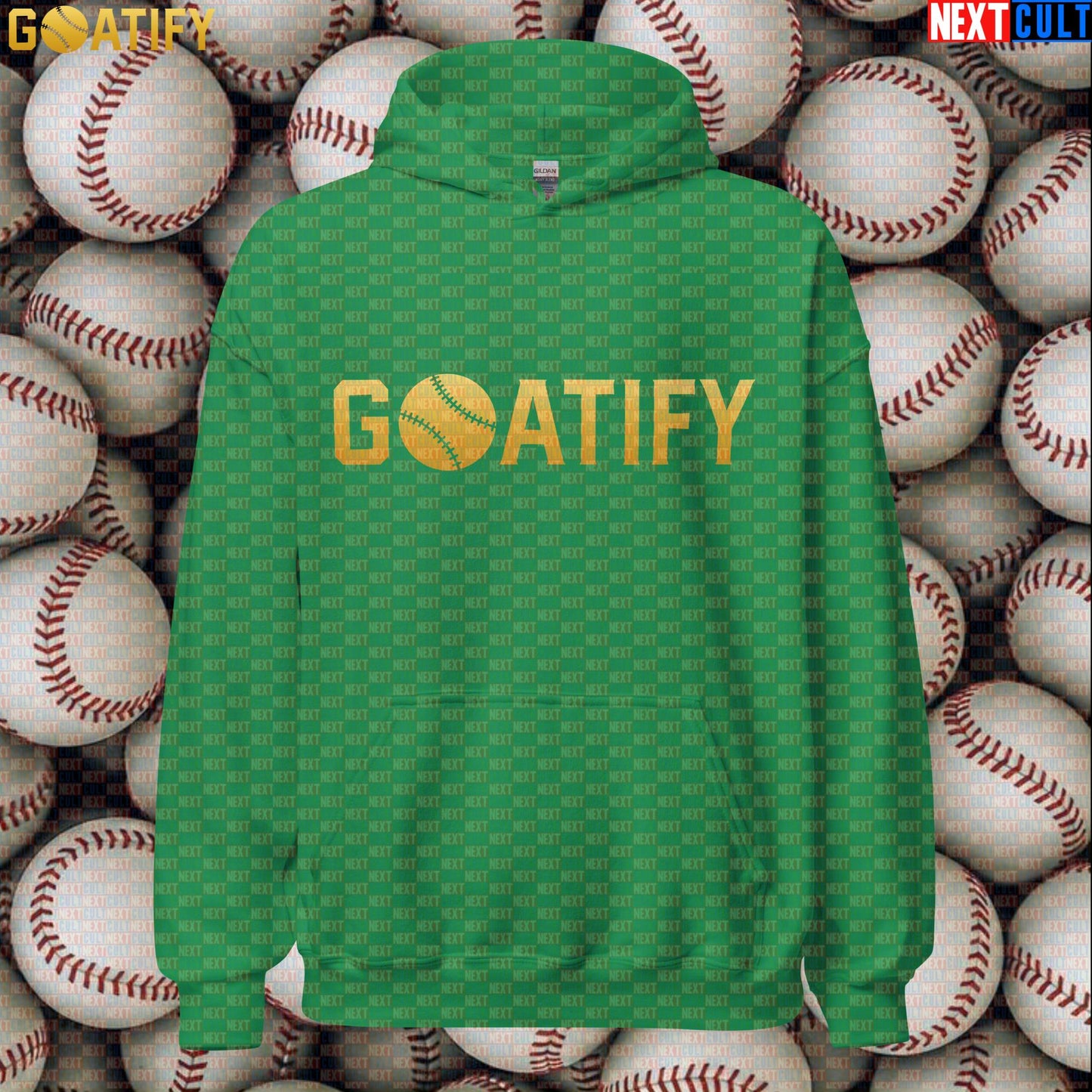 Hoodie GOATIFY Baseball GOAT Pullover for MLB Fans Greatest of All Time Sports Gift | Hoodies | ["Baseball", "MLB", "NCB"]
