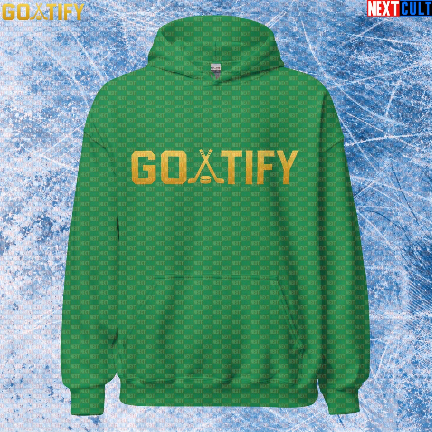 Hockey GOAT Hoodie GOATIFY Gold Logo Pullover for NHL Fans & Ice Hockey Gifts | Hoodies | ["Hockey", "NCB", "NHL"]