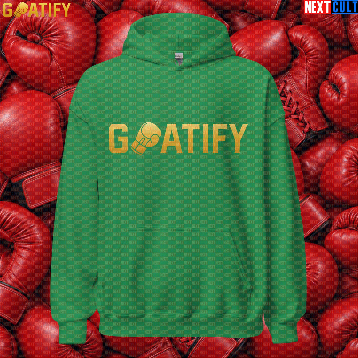 Boxing GOAT Hoodie GOATIFY Gold Fight Pullover for Boxing Fans & Martial Arts Sports Gifts | Hoodies | ["Boxing", "Martial Arts", "NCB"]