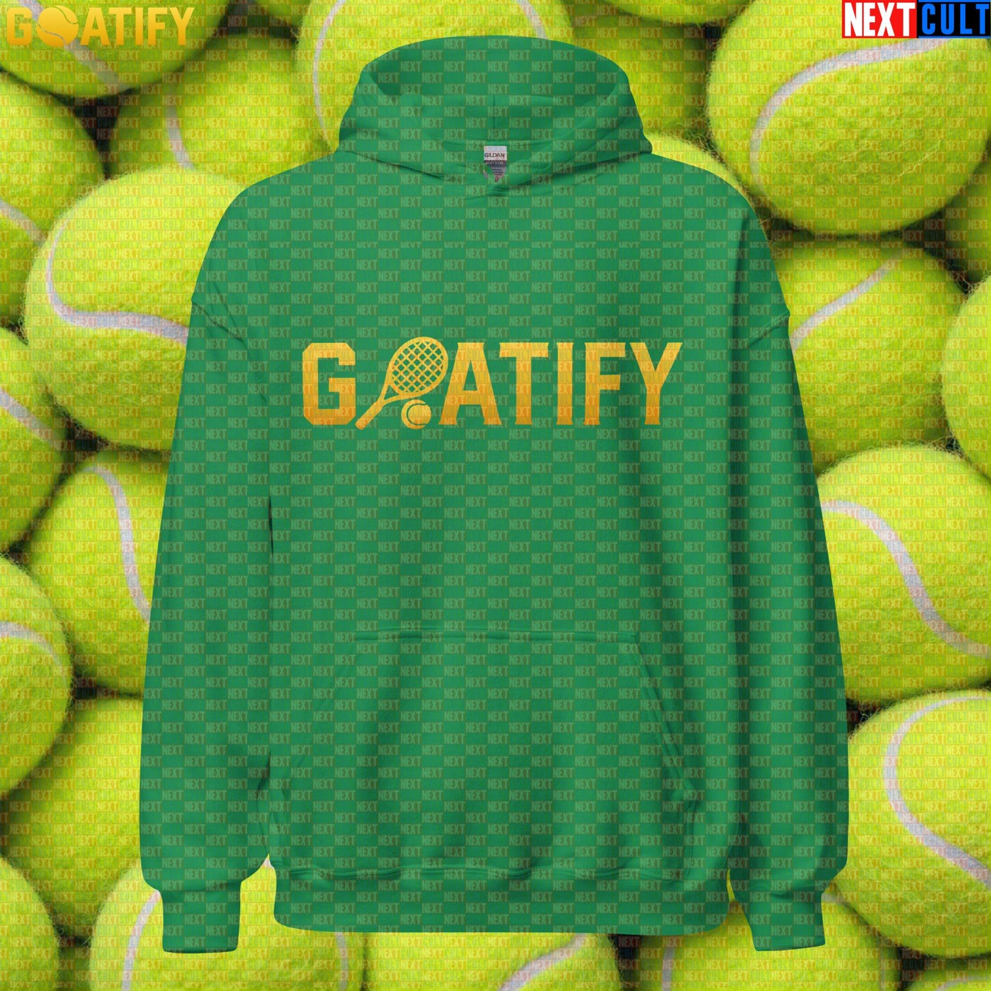 Tennis GOAT Hoodie Golden Racket & Ball Pullover for Players, Fans & Gifts | GOATIFY | Hoodies | ["NCB", "Tennis"]