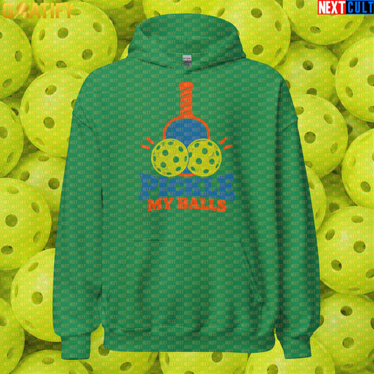 Pickleball Hoodie Pickle My Balls Vintage Sports Pullover for Players, Teams & Funny Gifts | Hoodies | ["NCB", "Pickleball"]