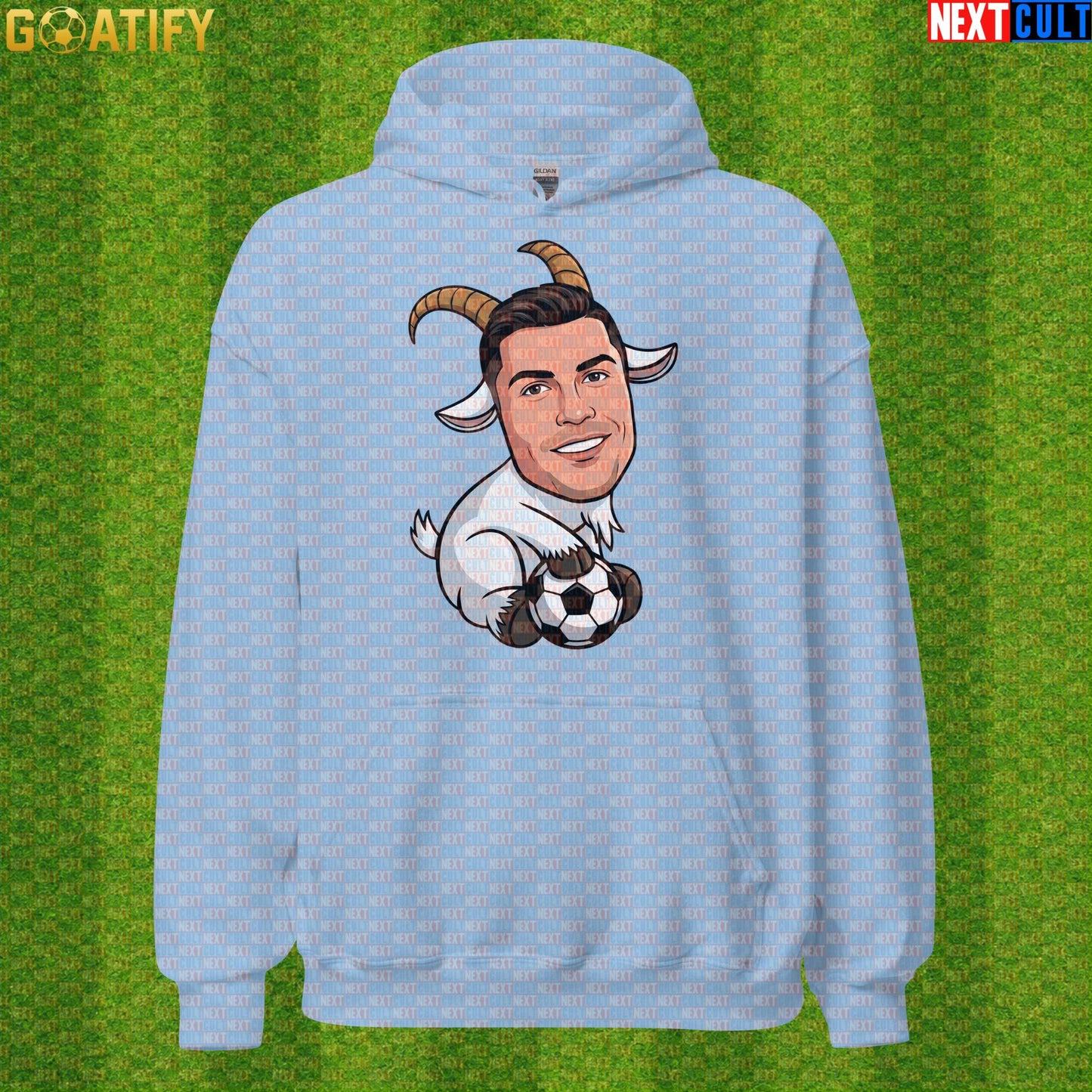 Cristiano Ronaldo Hoodie – Funny GOAT Football Pullover Gift for Portugal World Cup Fans |  | ["Al Nassr", "Cristiano Ronaldo", "Football", "Juventus", "Manchester United", "Portugal", "Real Madrid", "Soccer"]