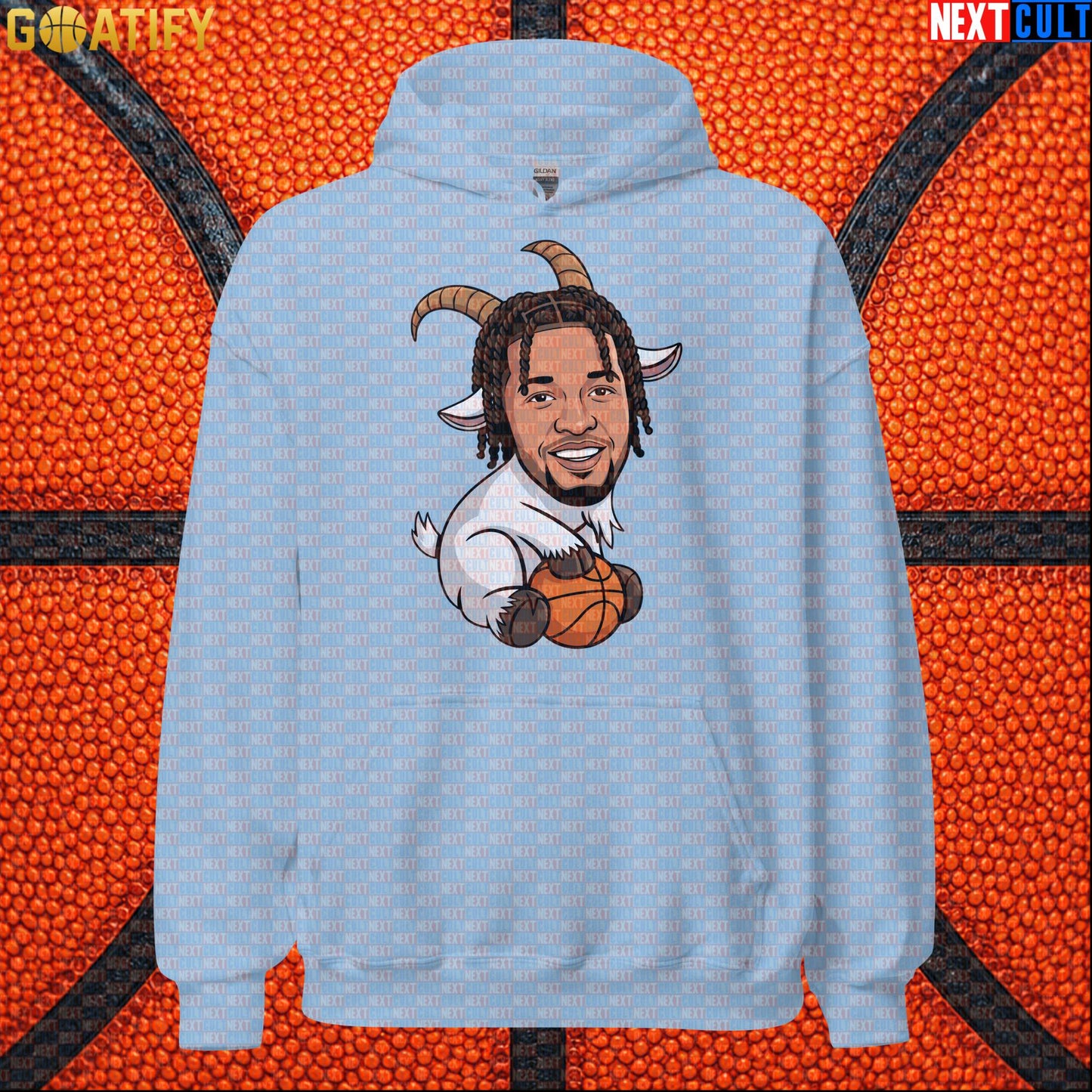 Jalen Brunson Hoodie – Champion GOAT Pullover for Knicks Fans and NYC Basketball Style Light Blue Next Cult Brand